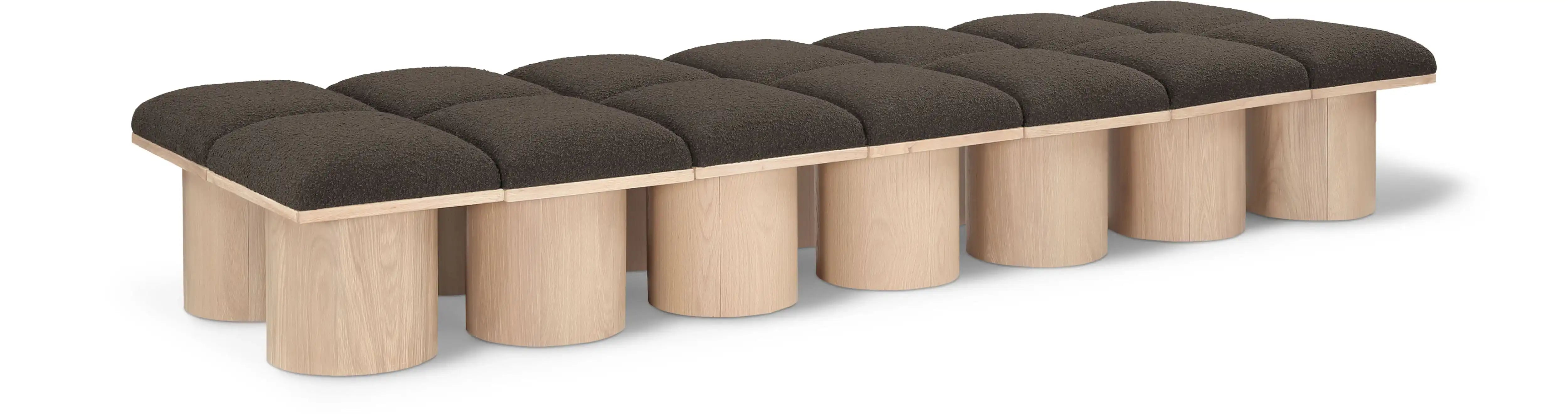 Pavilion - 14 Piece Modular Bench With Natural Base - Best Buy Furniture