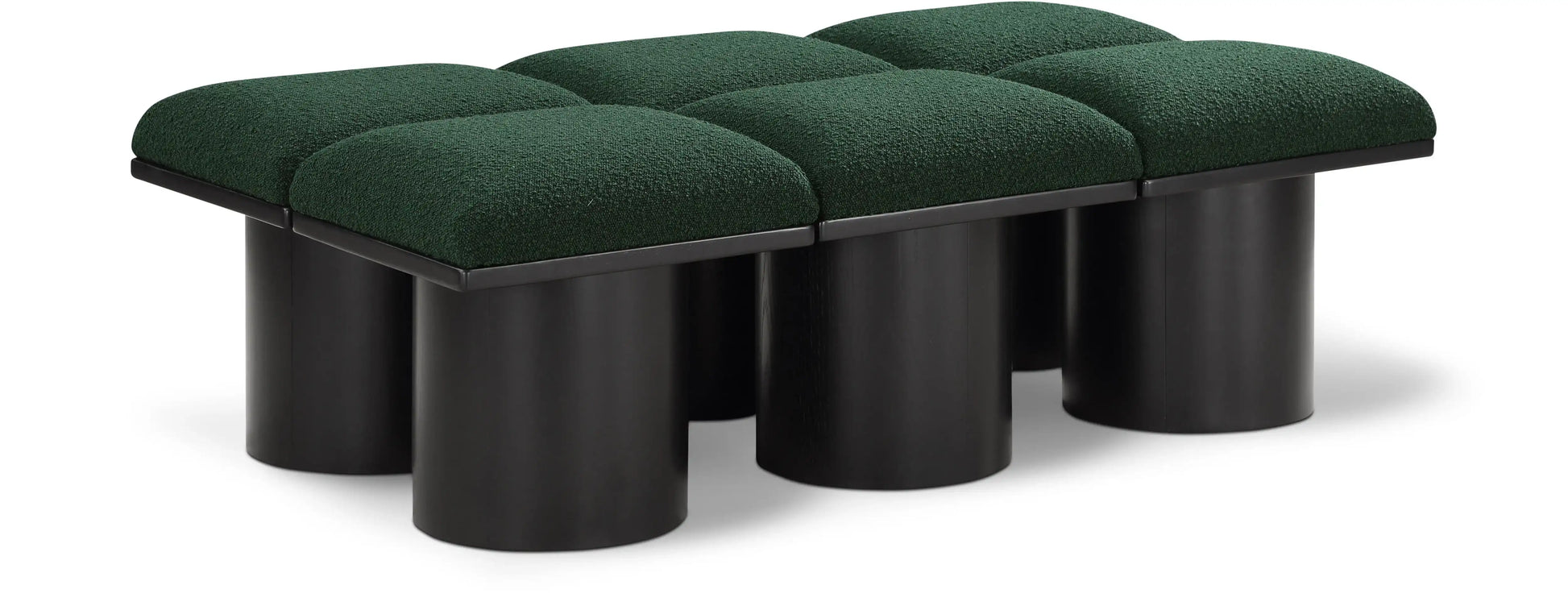 Pavilion - 6 Piece Modular Bench With Black Base - Best Buy Furniture