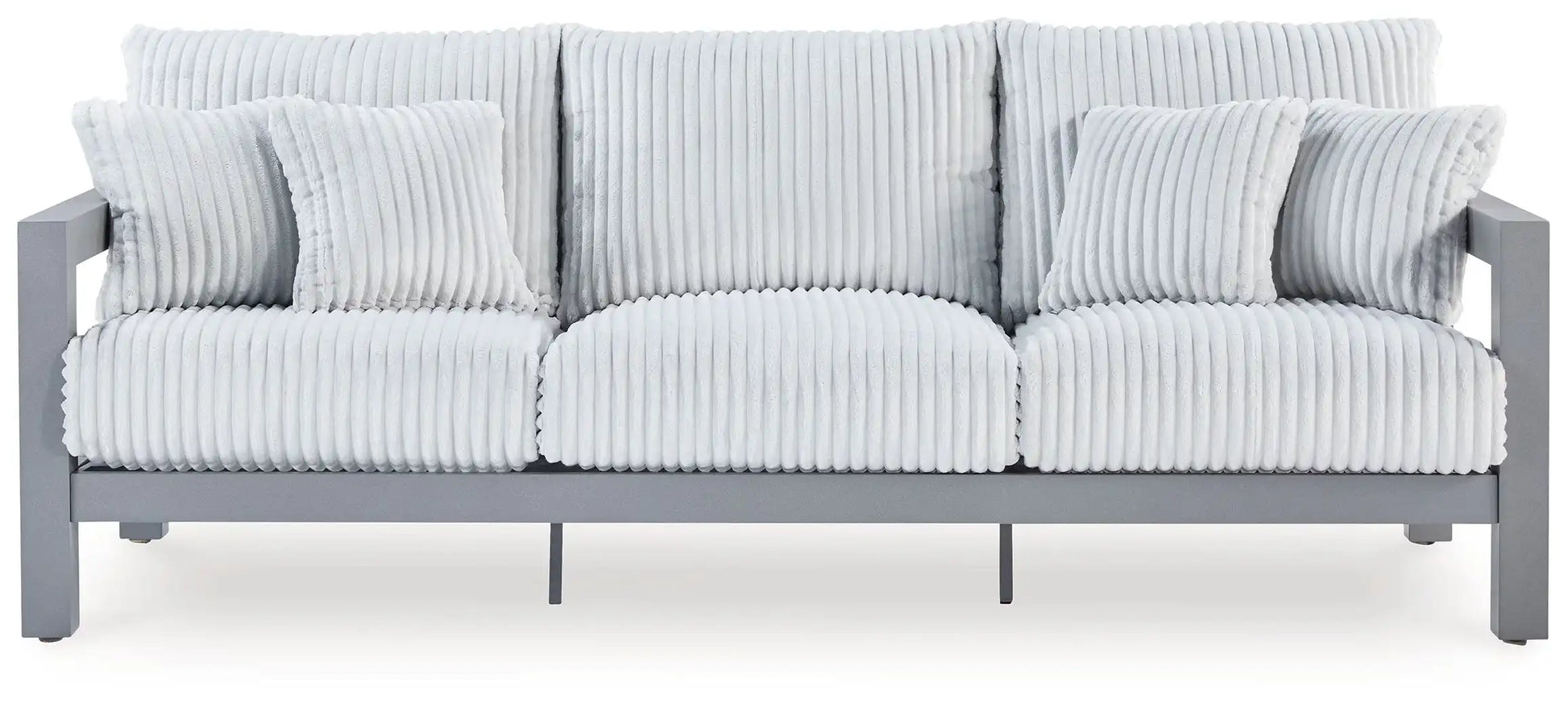 Hurley Park - Sofa With Cushion - Gray - Best Buy Furniture