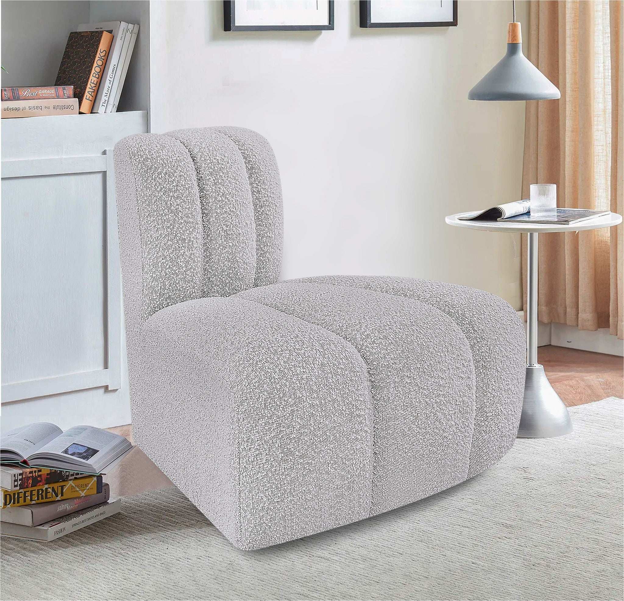 Arc - Boucle Fabric Reverse Corner
