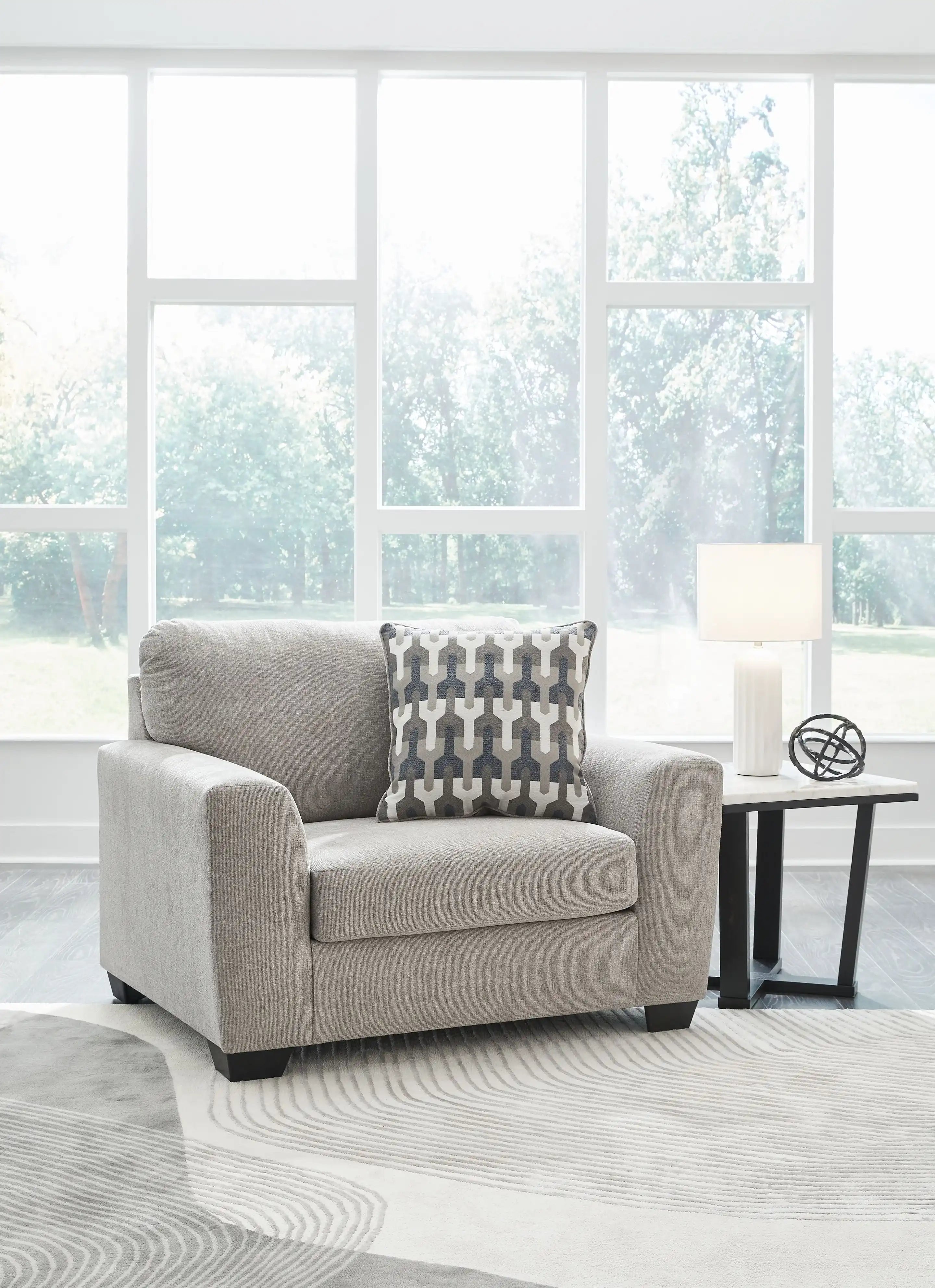 Avenal Park - Chair And A Half - Flannel - Best Buy Furniture