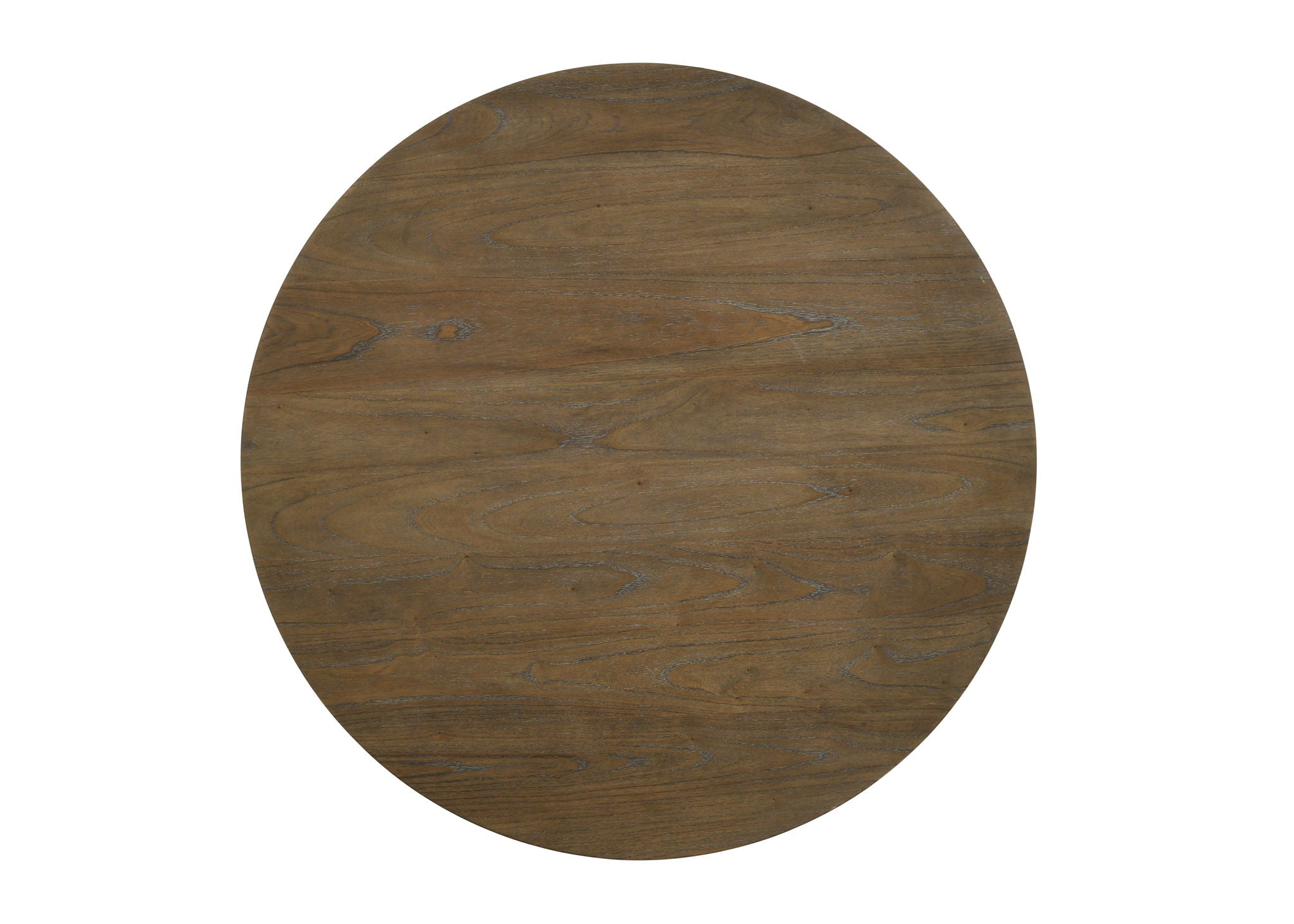 Havanna - Wide Vintage Round Dining Table With Off White Colored Base - Walnut