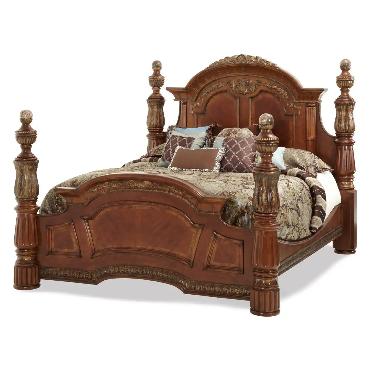 Villa Valencia - Low Poster Bed - Best Buy Furniture