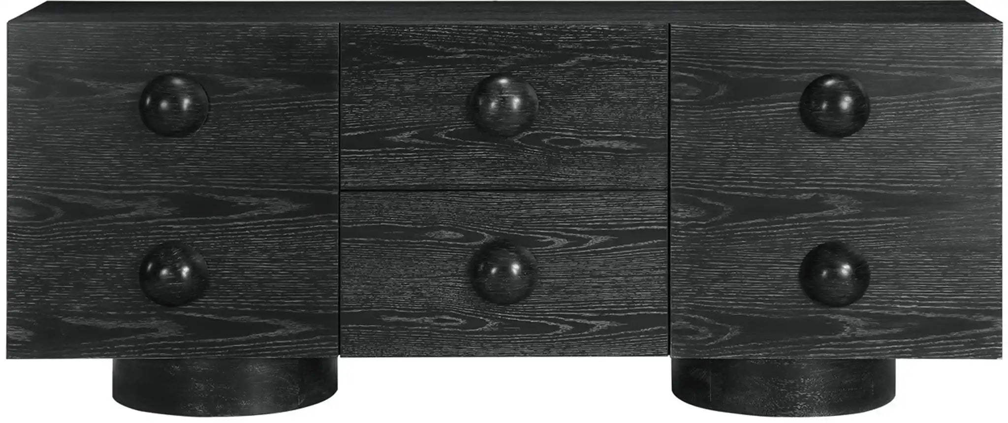 Bubble - Rubberwood with Oak Veneer Sideboard / Buffet