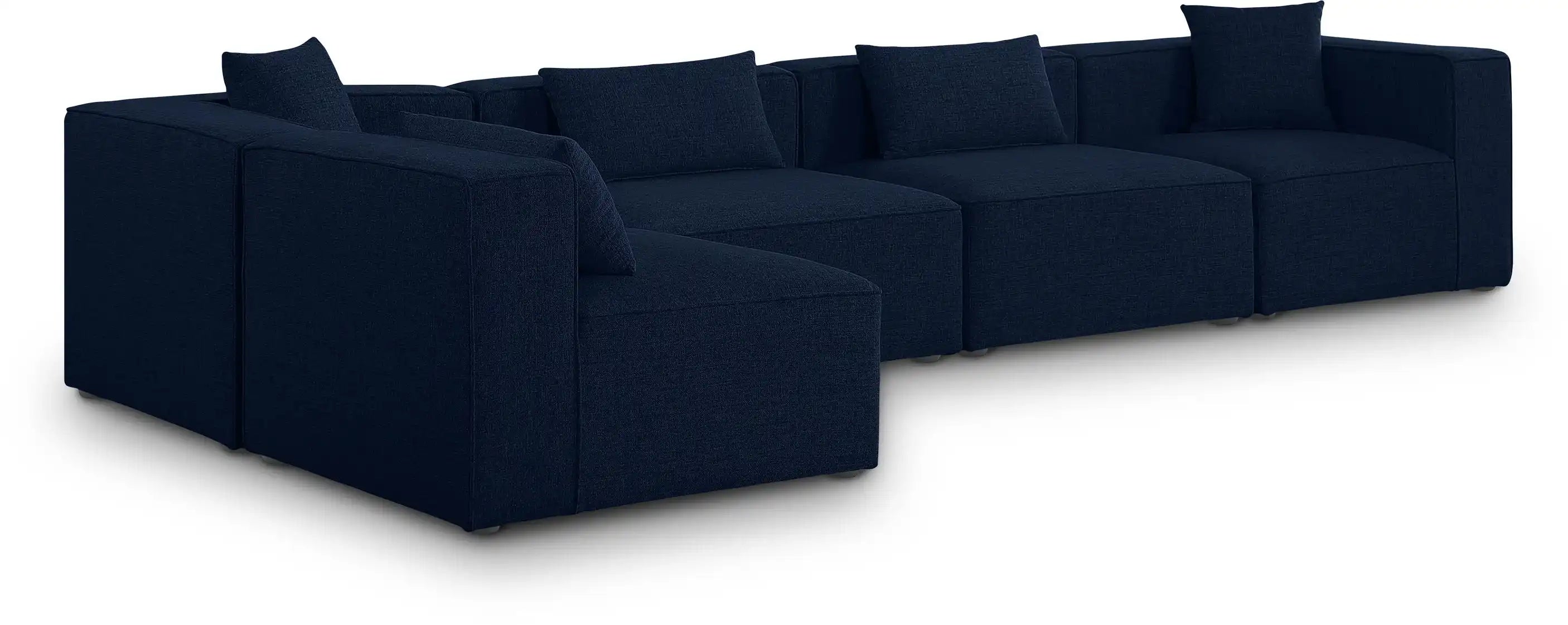 Cube - Linen 5 Piece Modular Sectional - Best Buy Furniture