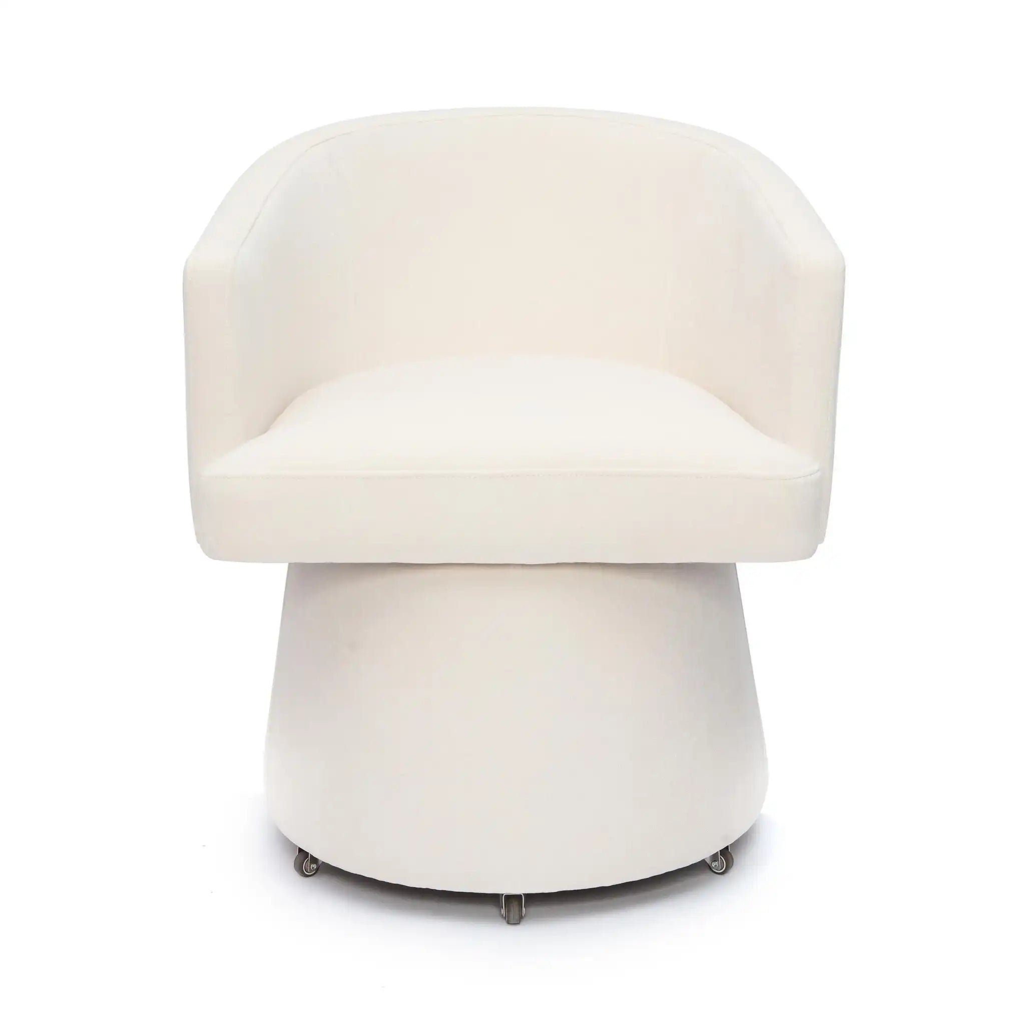 Kristen - Upcycled Chenille Rolling Desk Chair