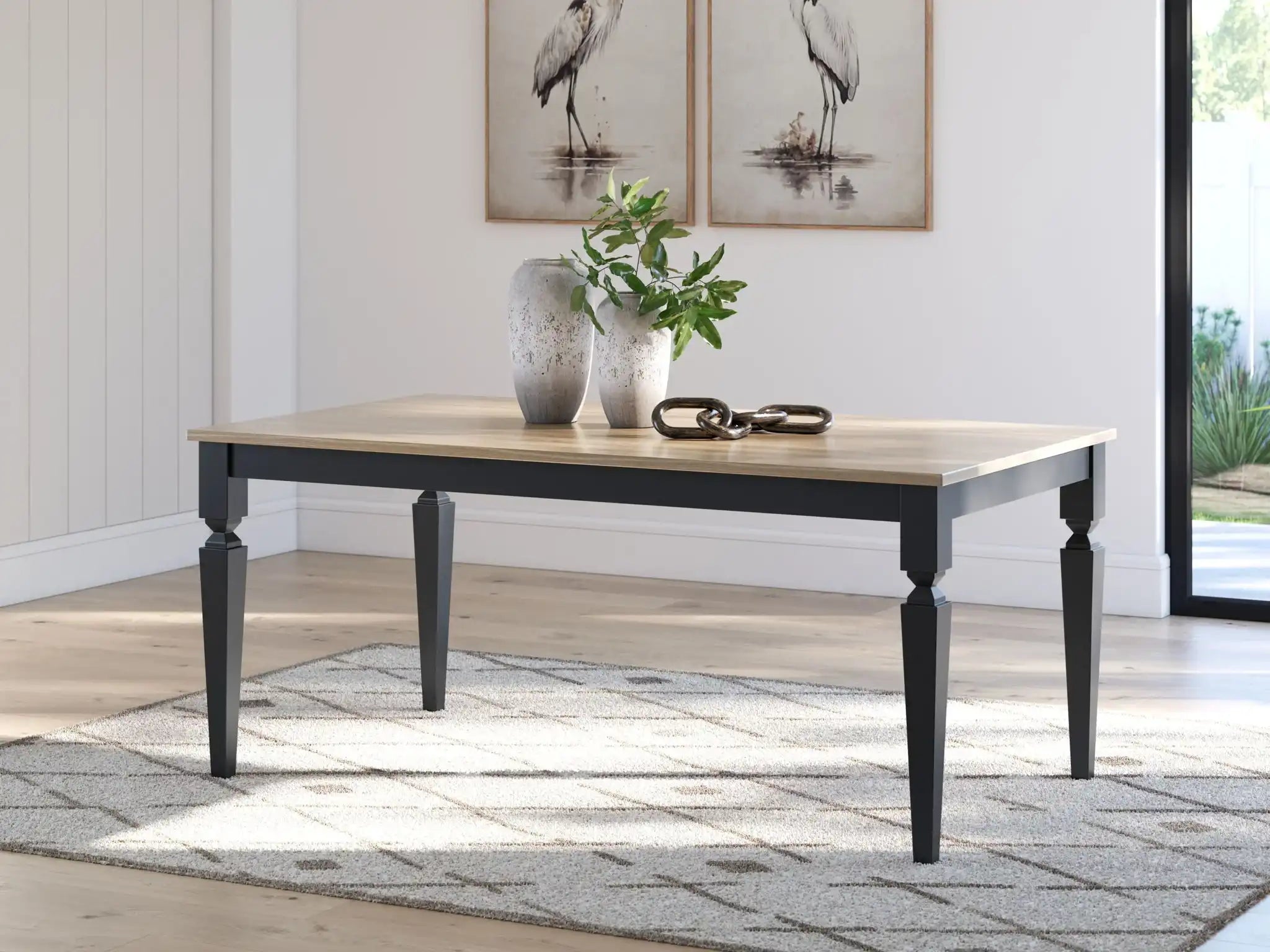 Brenkerton - Rectangular Dining Room Table - Grayish Brown / Black - Best Buy Furniture