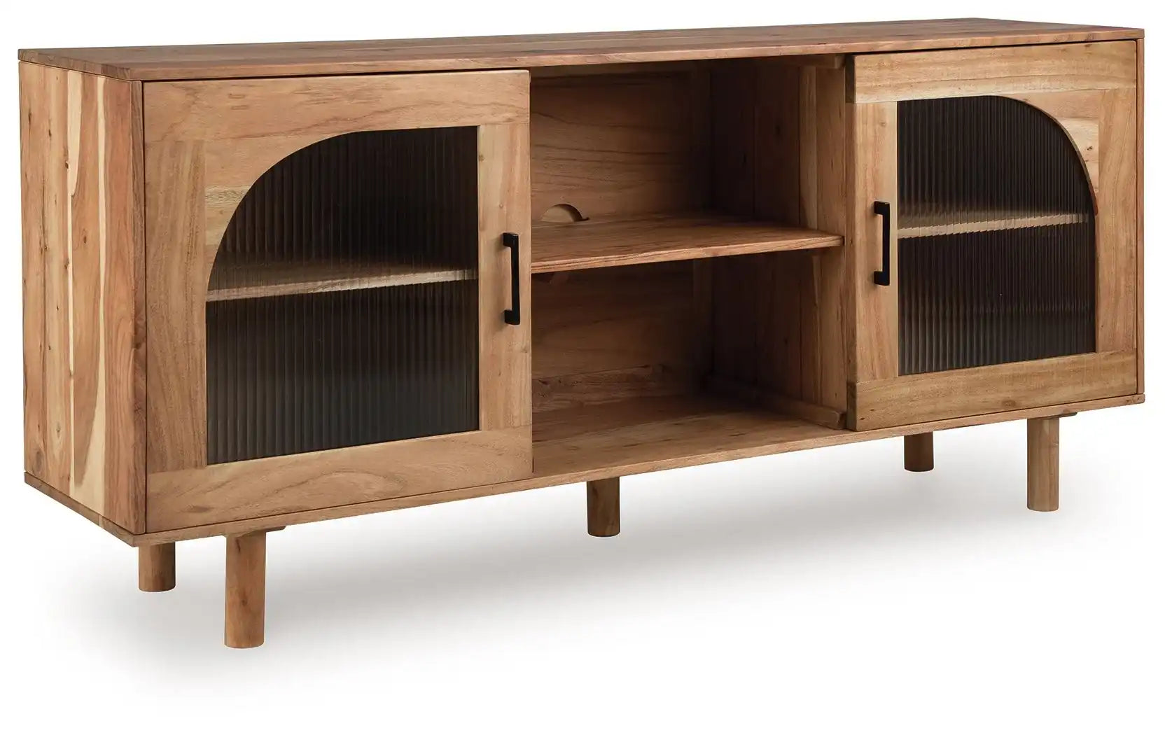 Adway - Accent Cabinet - Natural Brown - Best Buy Furniture