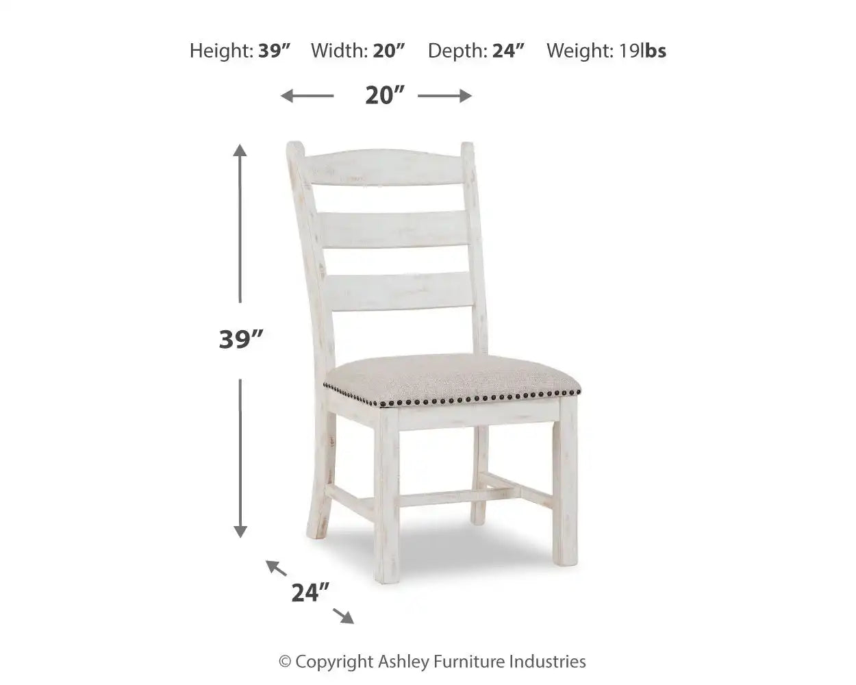 Valebeck - Dining UPH Side Chair (Set of 2) - Beige / White - Best Buy Furniture