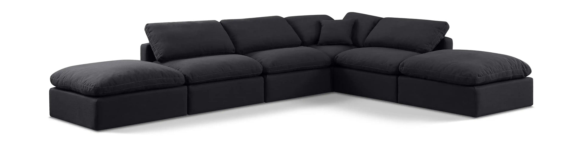 Indulge - Linen 6 Piece Modular Armless Sectional - Best Buy Furniture