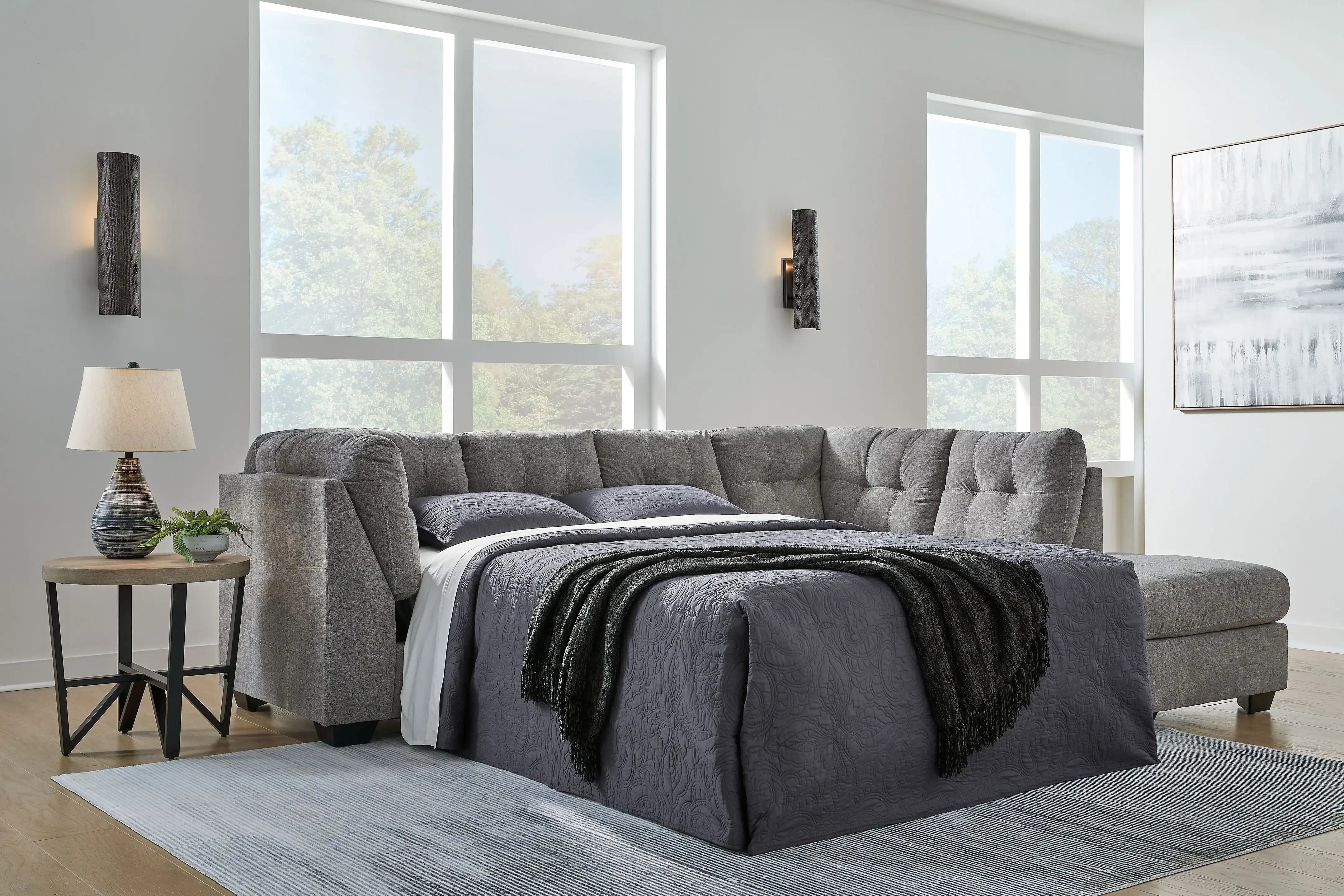Marleton - Sleeper Sectional - Best Buy Furniture