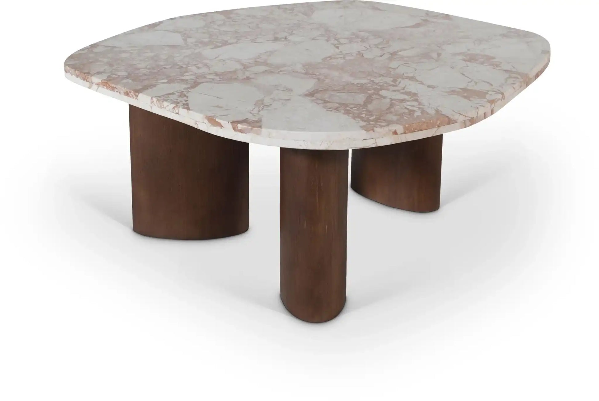 Puglia - Marble Top And Oak Wood Base Table - Best Buy Furniture