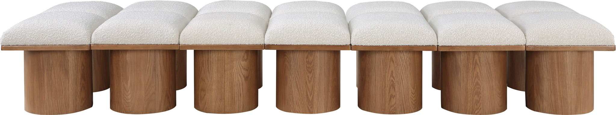 Pavilion - 14 Piece Modular Bench With Brown Base