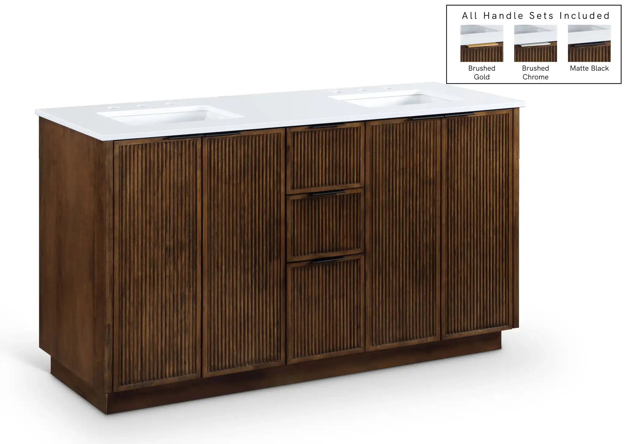 Willard - Engineered Stone And Solid Wood Bathroom Vanity - Best Buy Furniture