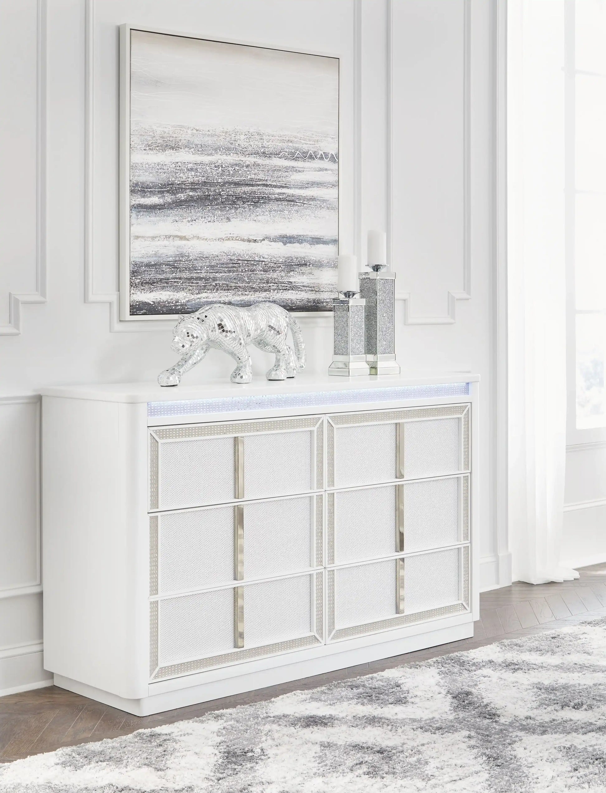 Chalanna - Dresser - White - Best Buy Furniture