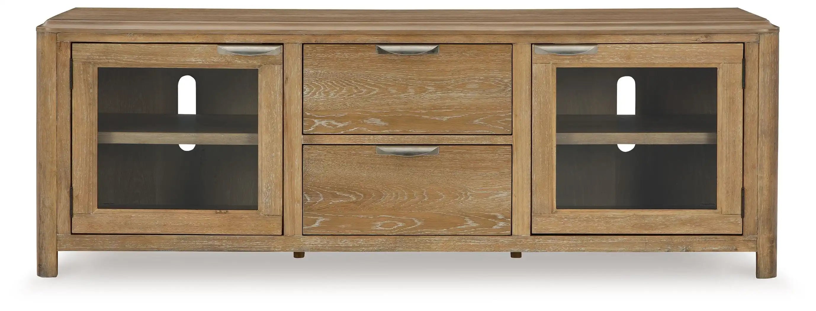Rencott - Extra Large TV Stand - Light Brown - Best Buy Furniture