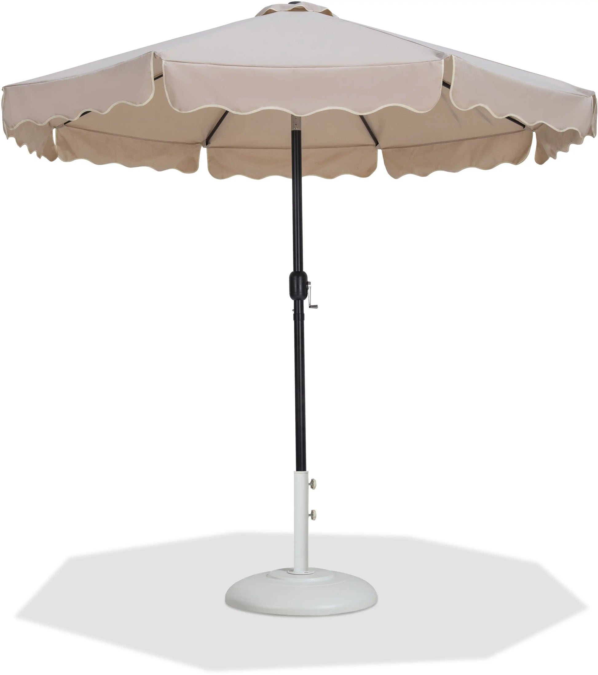 Amalfi - Patio Umbrella - White Base / Black Pole - Best Buy Furniture