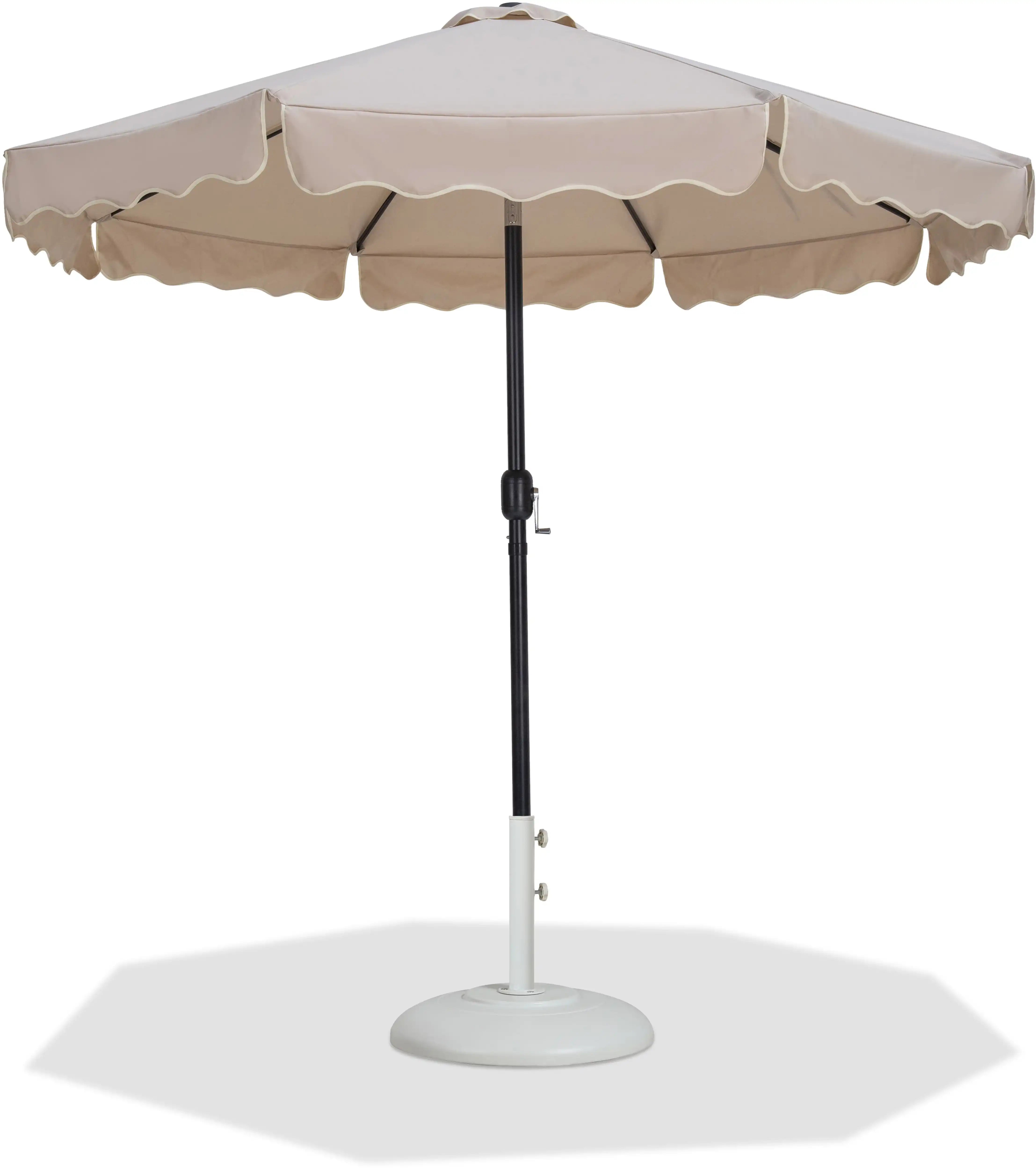 Amalfi - Patio Umbrella - White Base / Black Pole - Best Buy Furniture