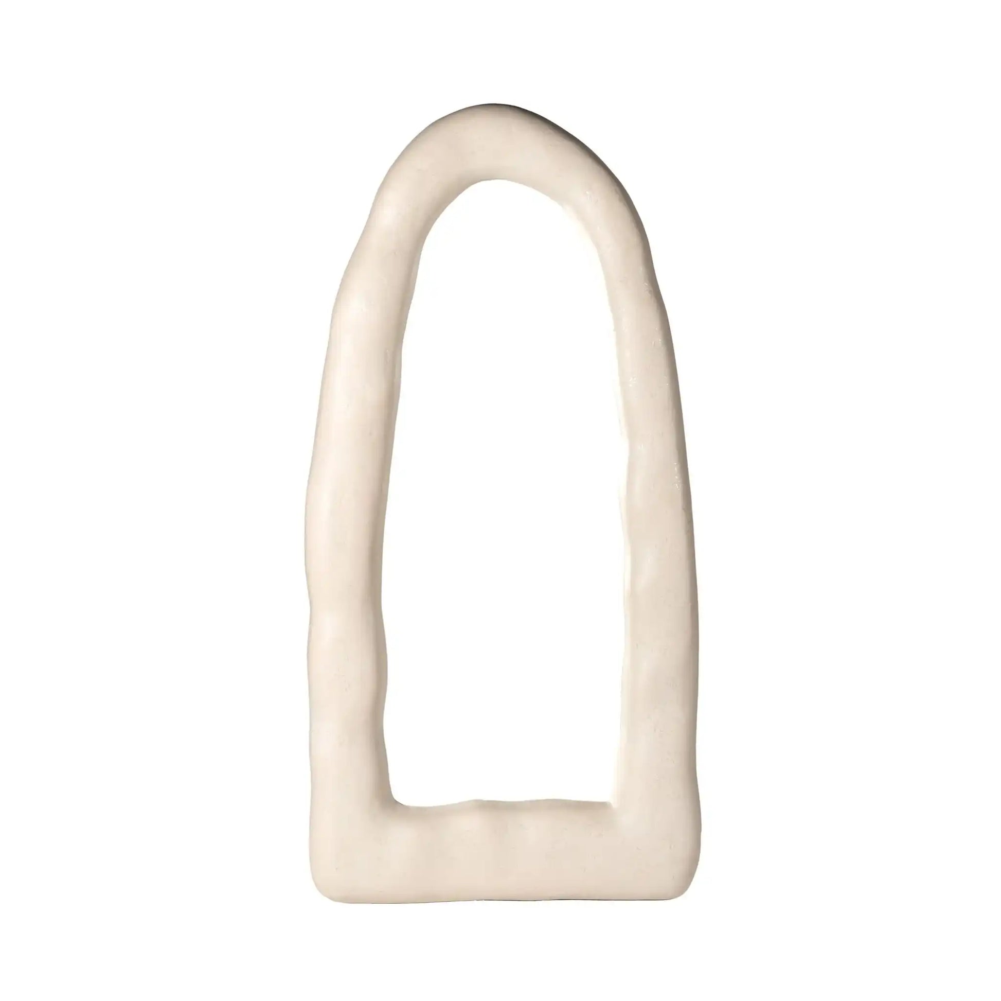 Kaia - Small Floor Mirror - Cream - Best Buy Furniture