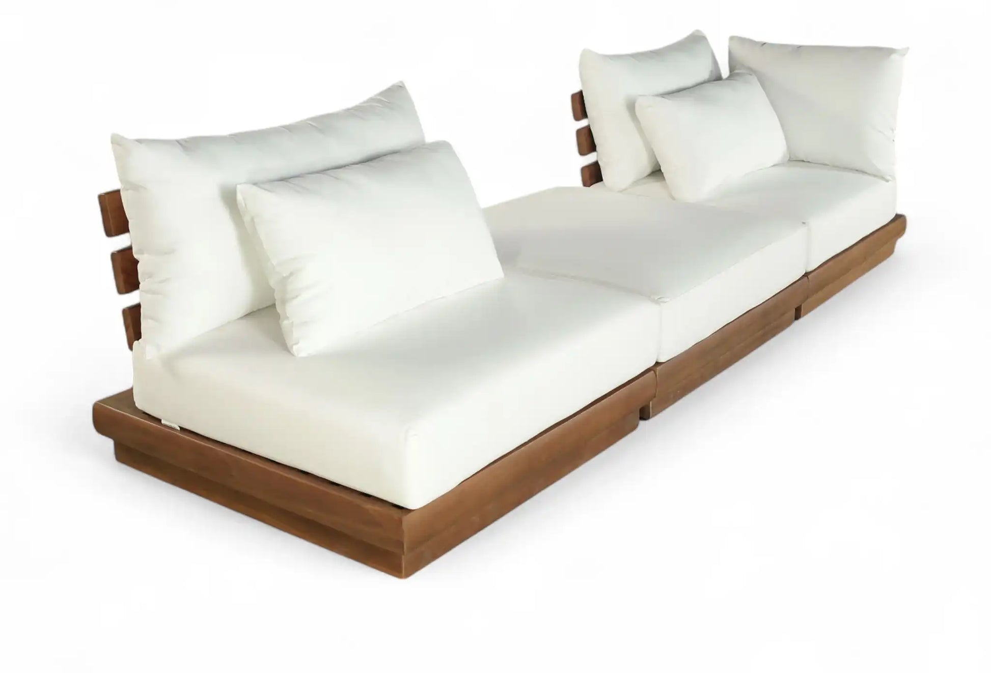 Mirella - 3 Piece Water Resistant Fabric Upholstered Outdoor Patio Modular Sofa - Best Buy Furniture