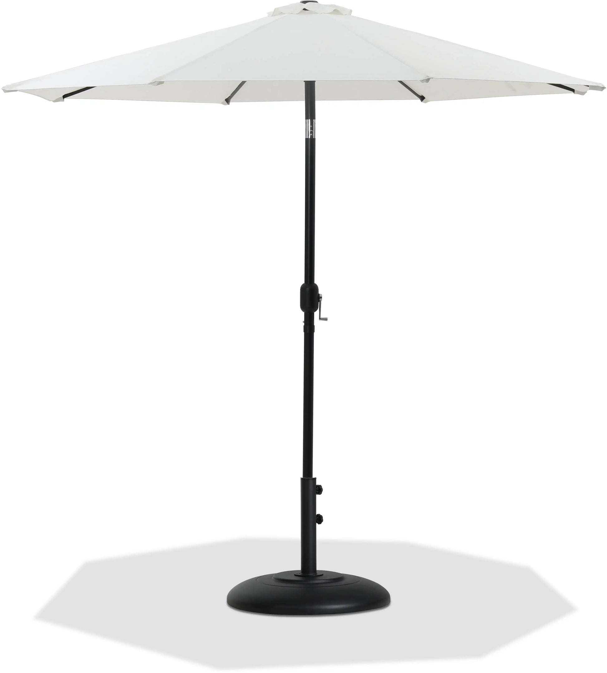 Fiji - Aluminum Patio Umbrella With Round Black Base - Best Buy Furniture