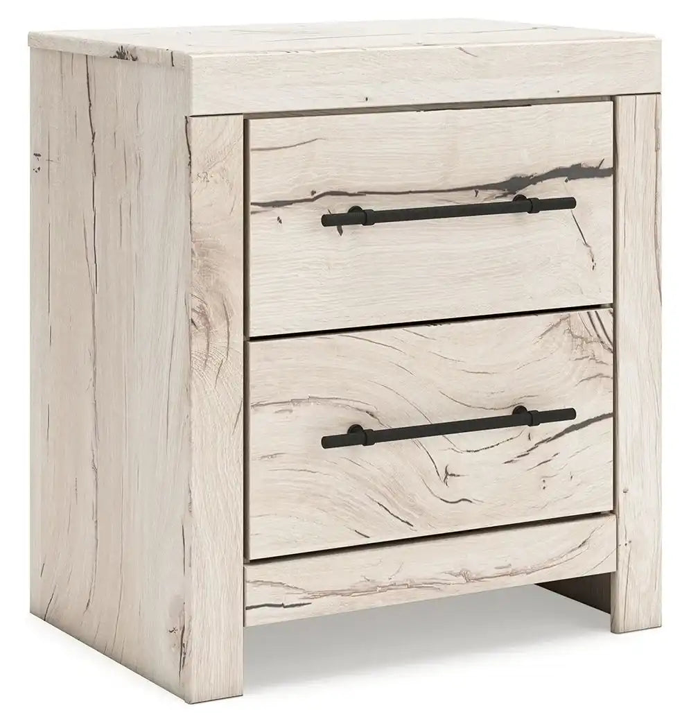 Lawroy - Two Drawer Night Stand - Light Natural - Best Buy Furniture