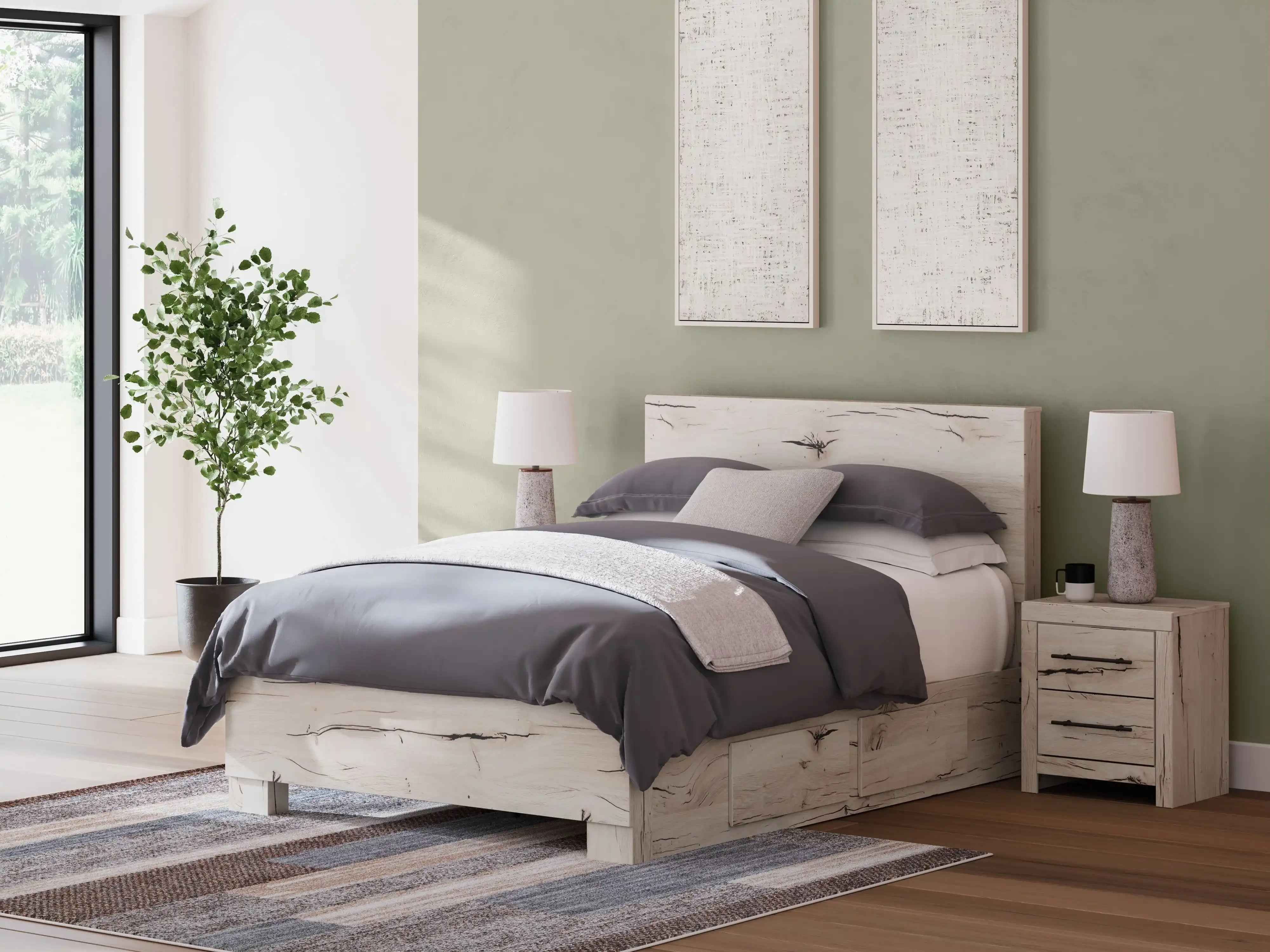 Lawroy - Panel Bed With Storage - Best Buy Furniture