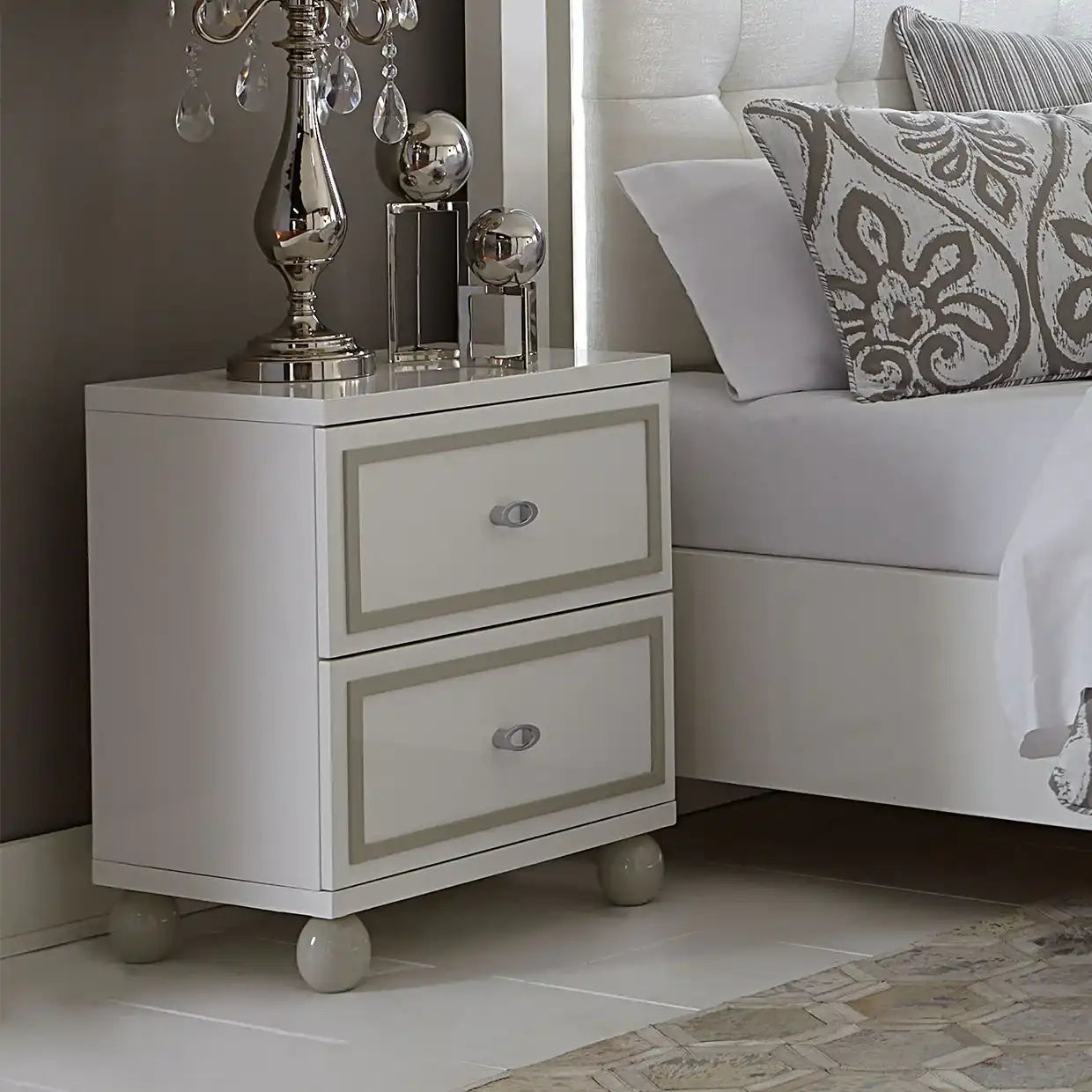 Sky Tower - Nightstand - White - Best Buy Furniture