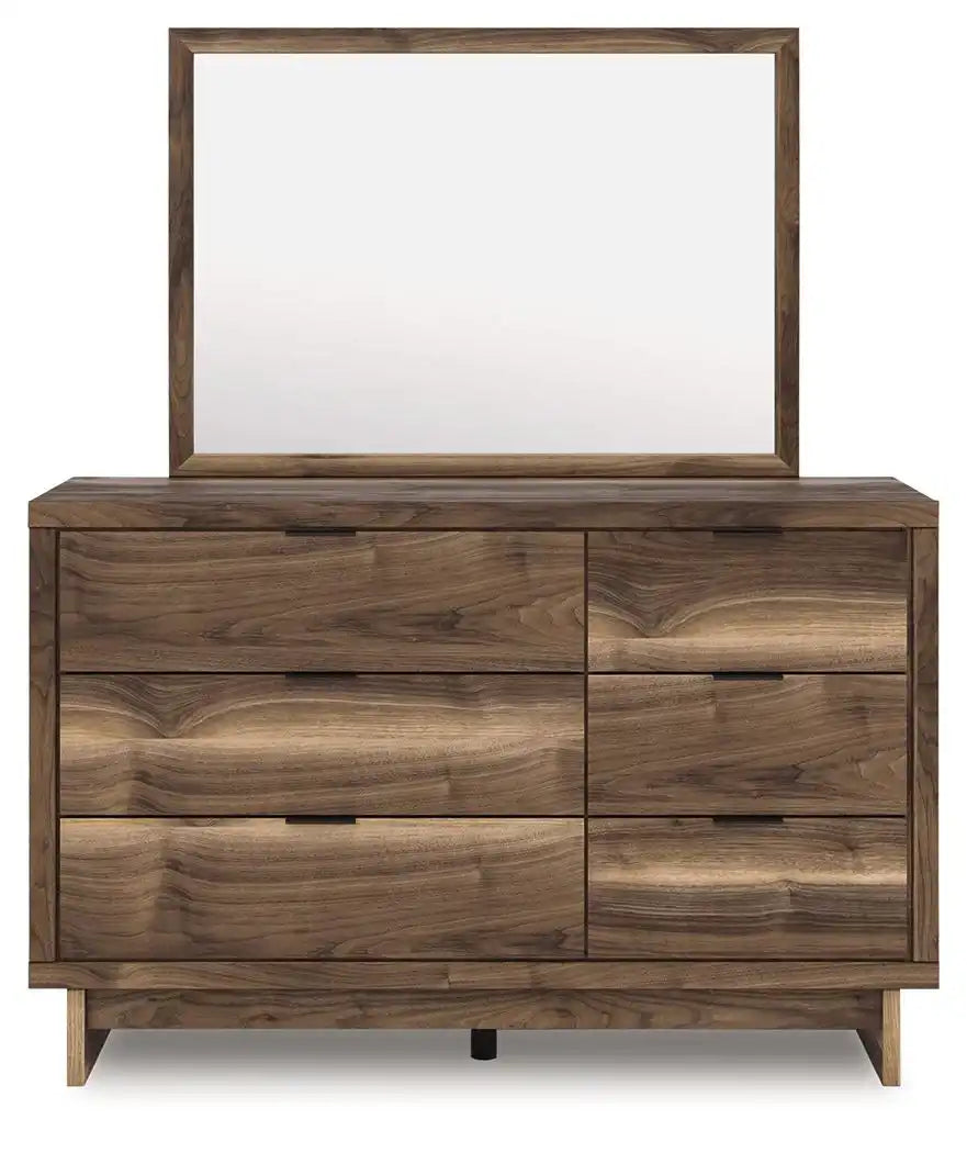 Chirason - Dresser And Mirror - Brown - Best Buy Furniture