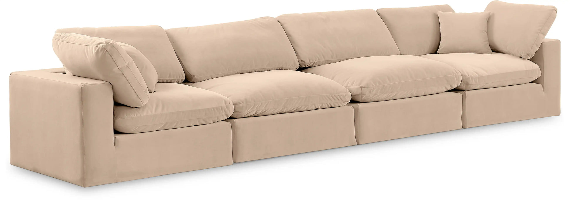 Comfy - Velvet Modular Sofa 4 Seats - Best Buy Furniture