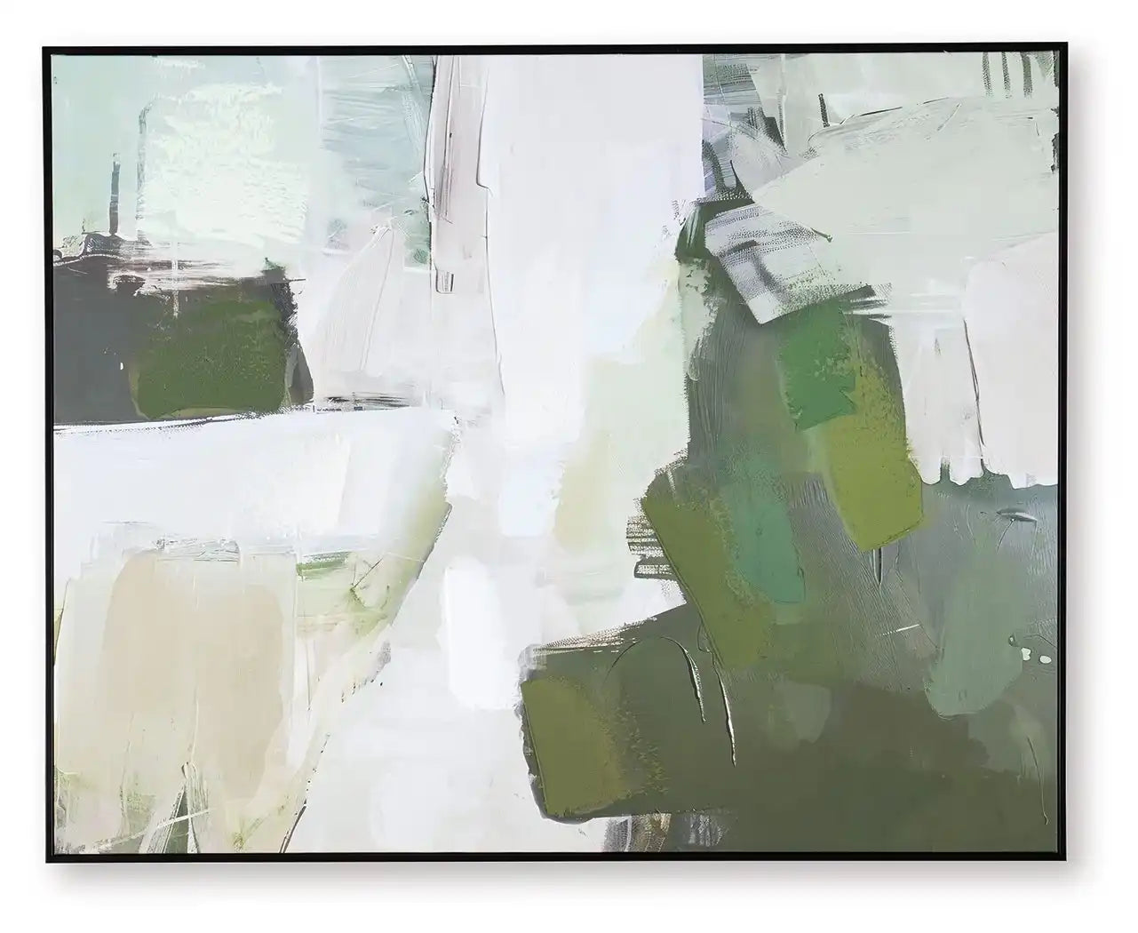 Vinick - Wall Art - Green / Gray / White - Best Buy Furniture