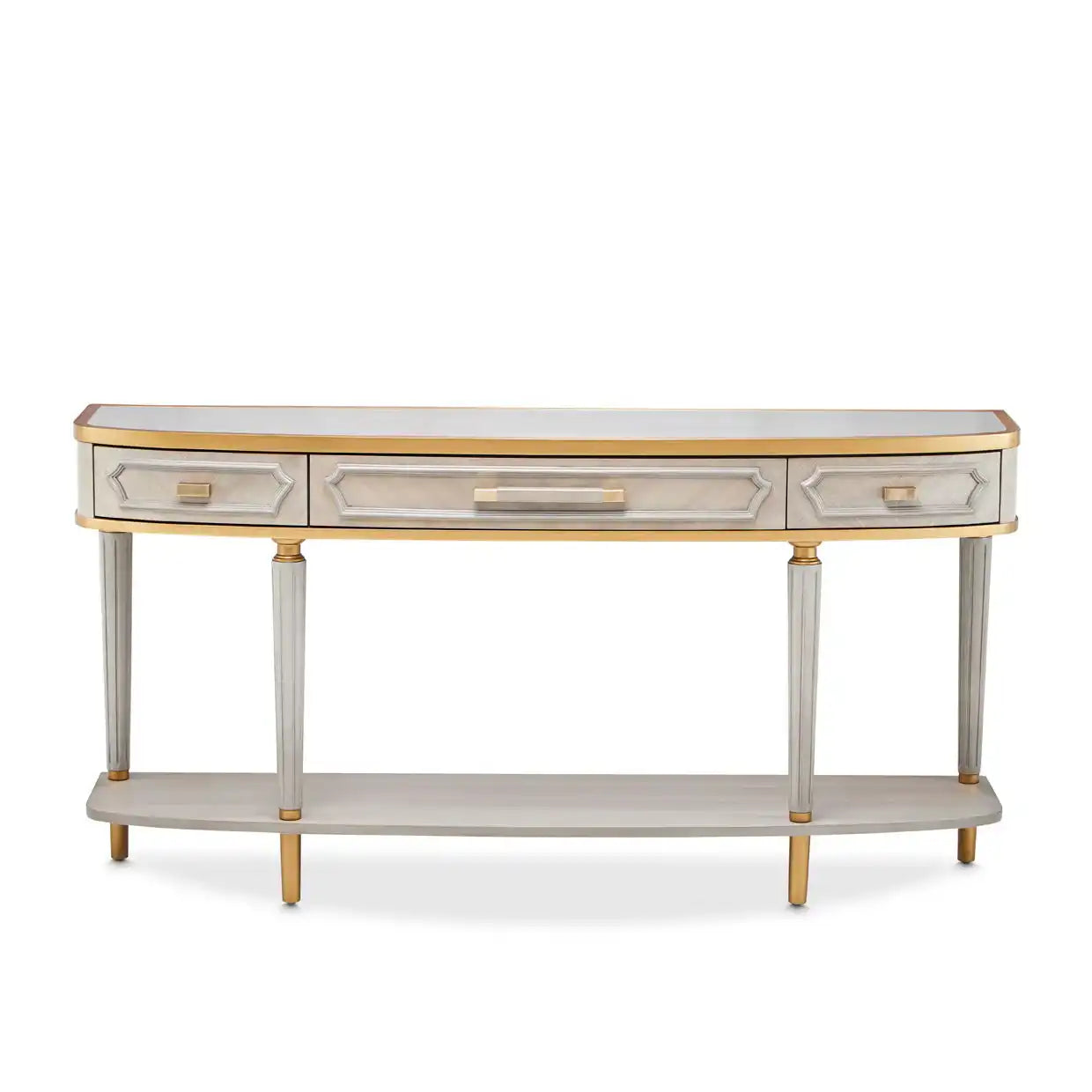 St. Charles - Console Table - Dove Gray - Best Buy Furniture