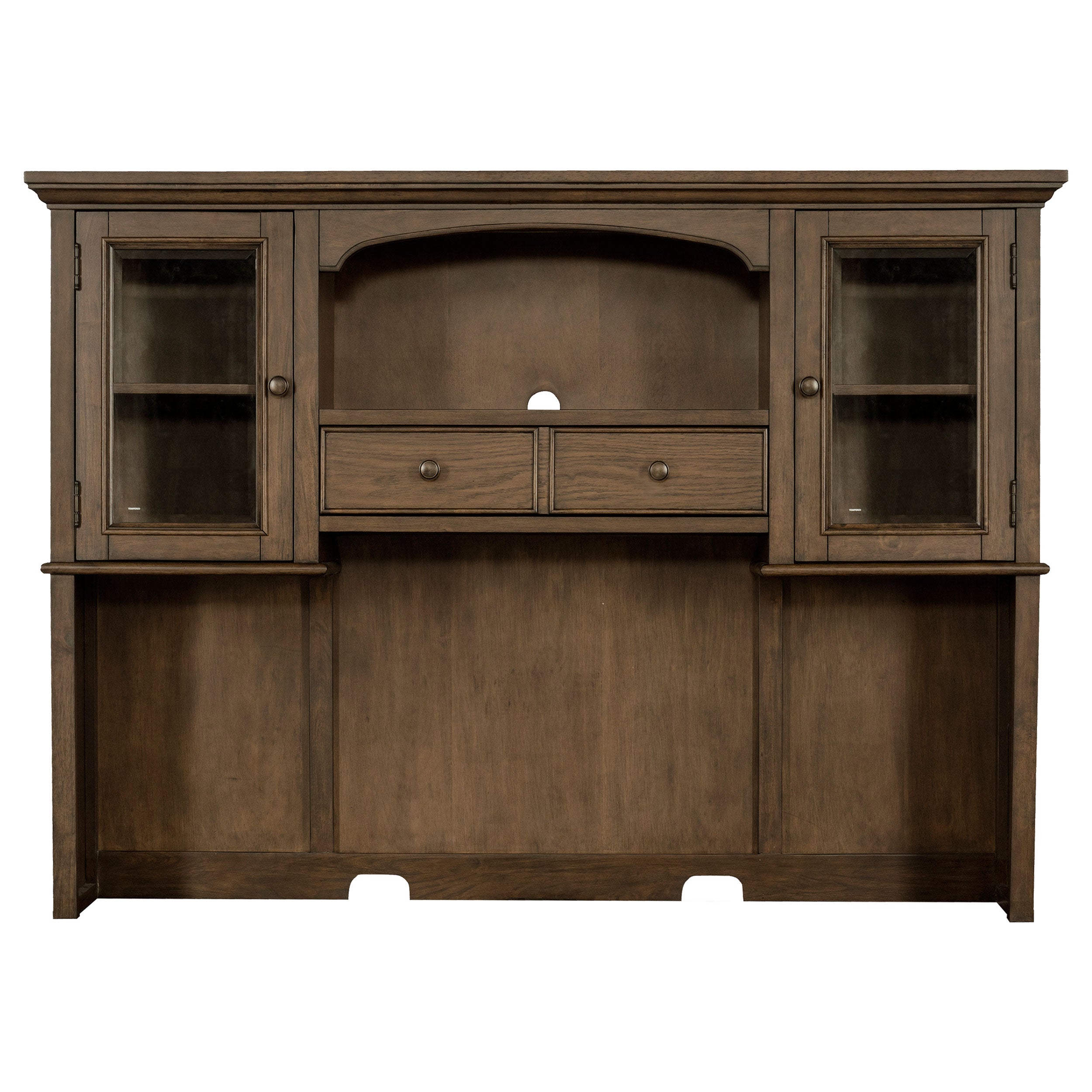 Hartshill 2-door Hutch with Shelves Burnished Oak-CoasterElevations