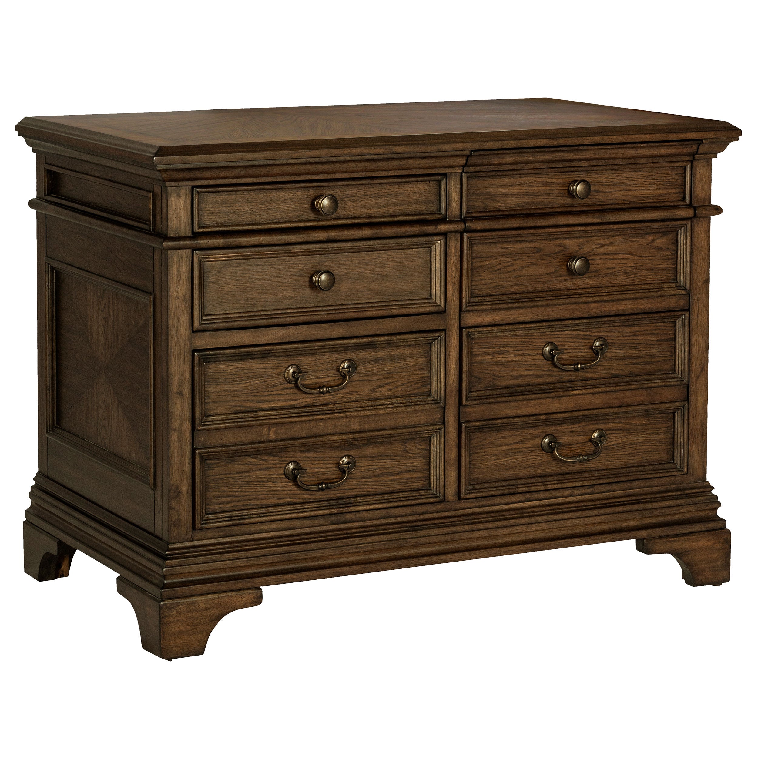 Hartshill 5-drawer Home Office File Cabinet Burnished Oak-CoasterElevations