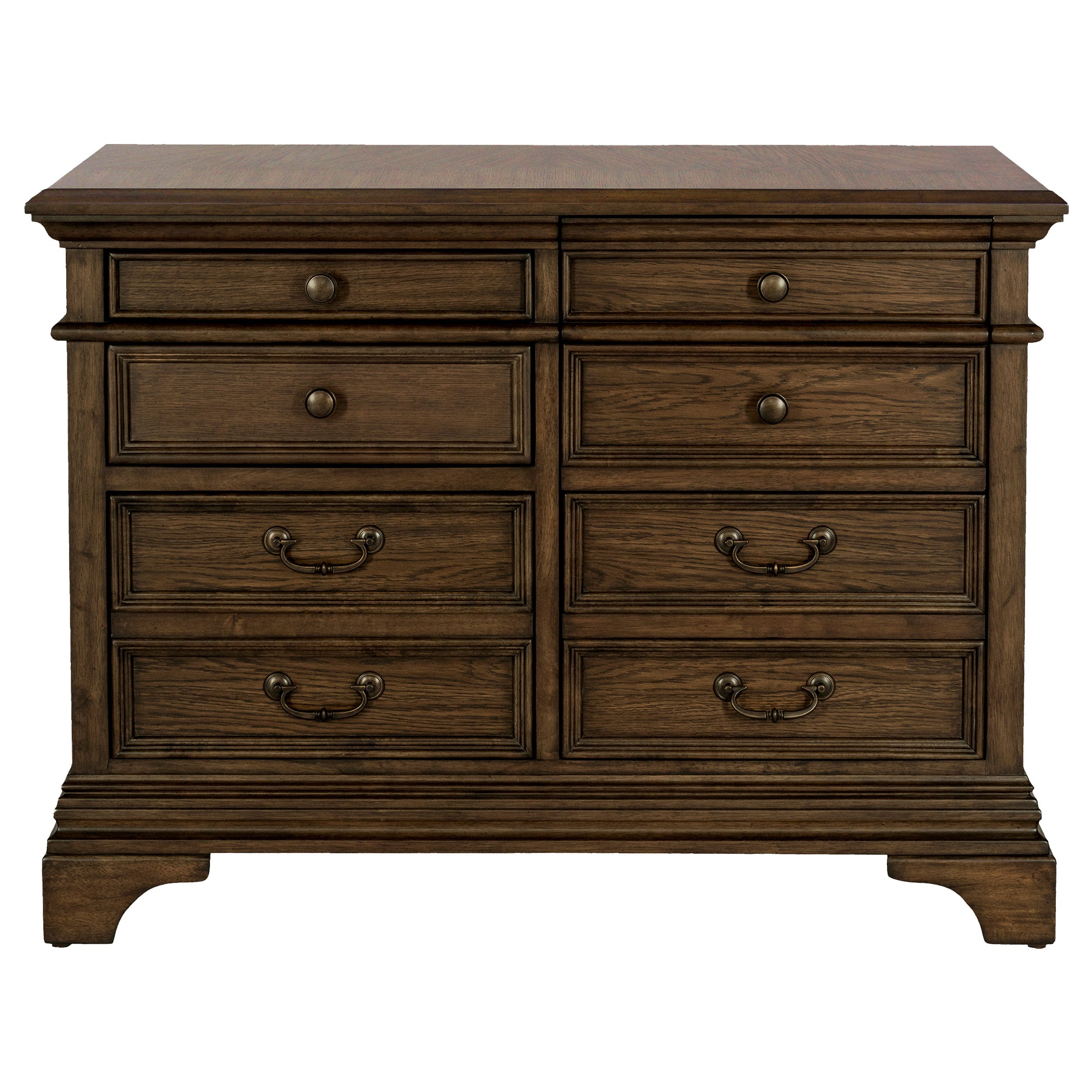 Hartshill 5-drawer Home Office File Cabinet Burnished Oak-CoasterElevations