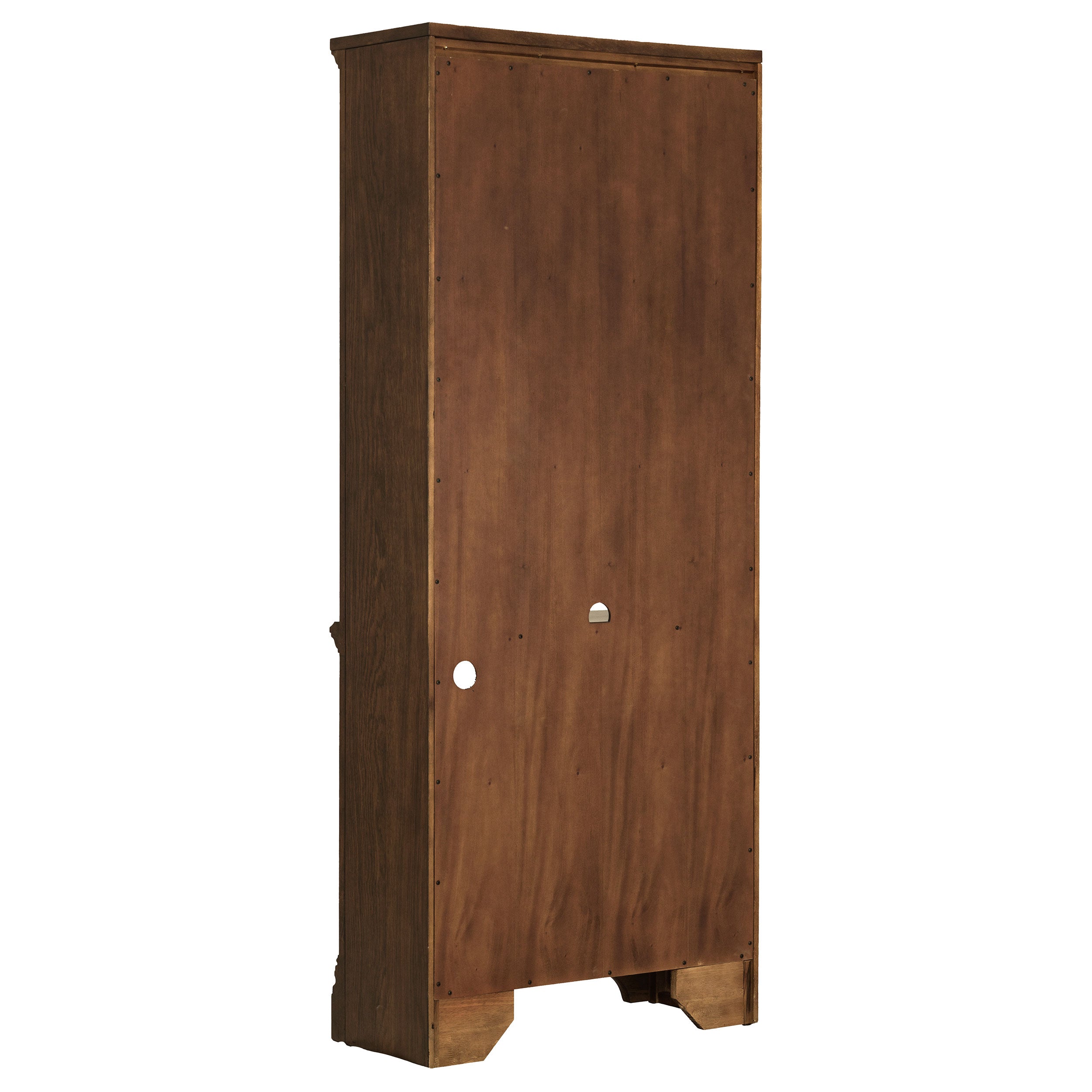 Hartshill 78-inch 5-shelf Bookcase Burnished Oak-CoasterElevations