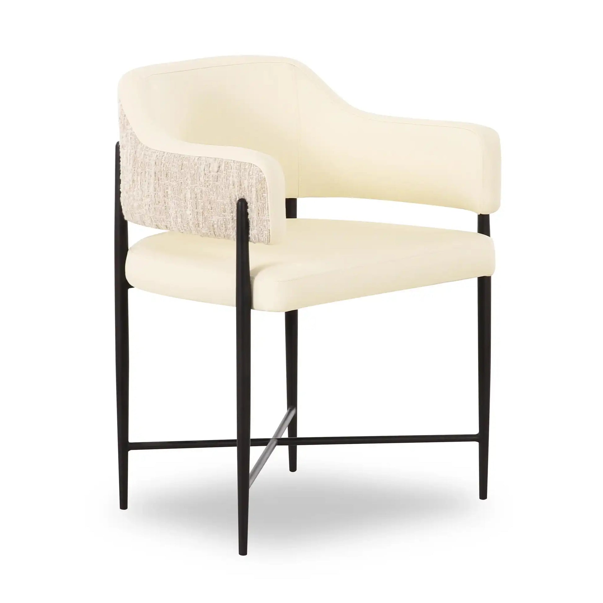 Sezanne - Vegan Leather 2-Tone Dining Chair - Best Buy Furniture