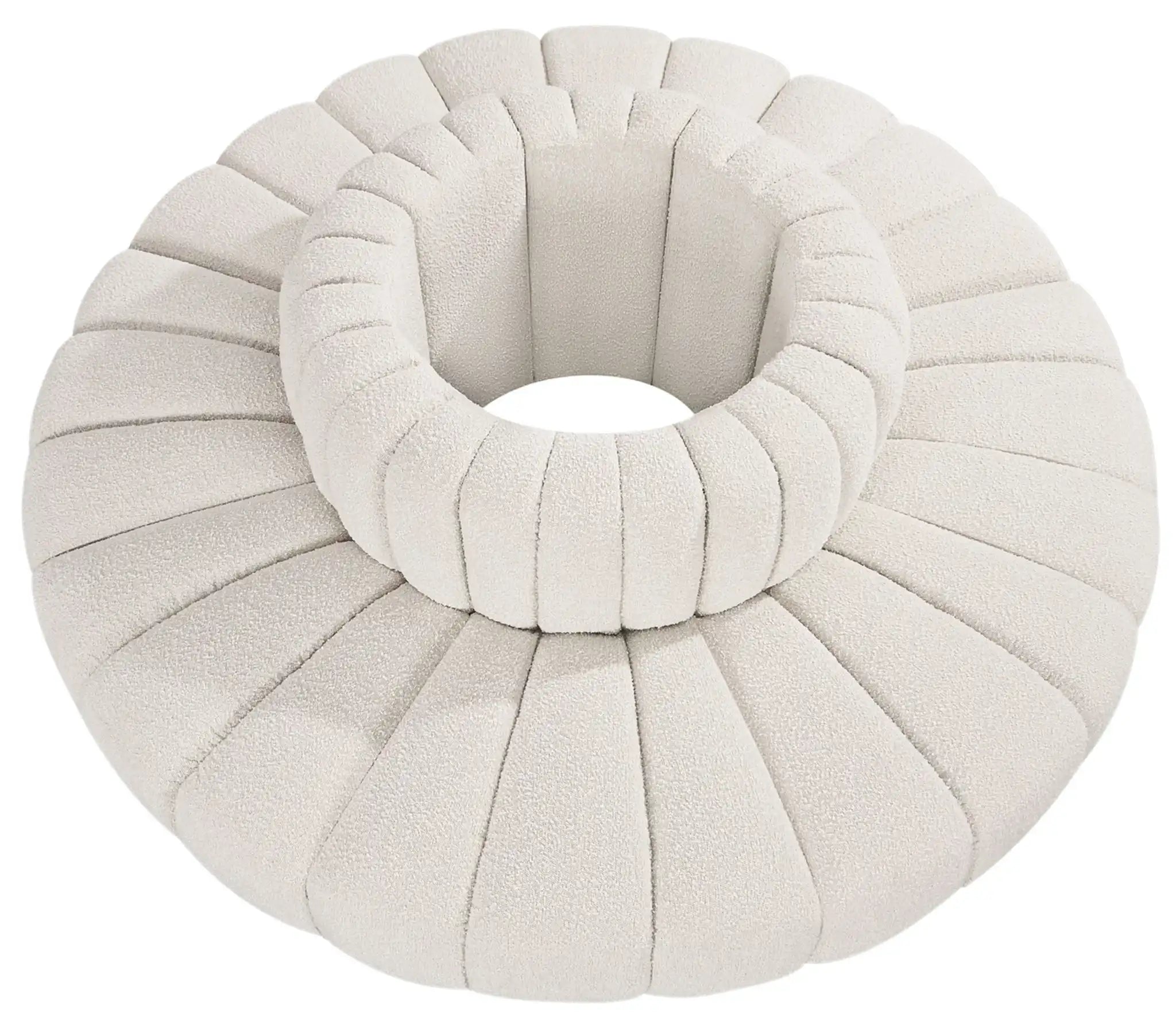 Arc - Boucle Fabric 8 Piece Round Modular Sofa