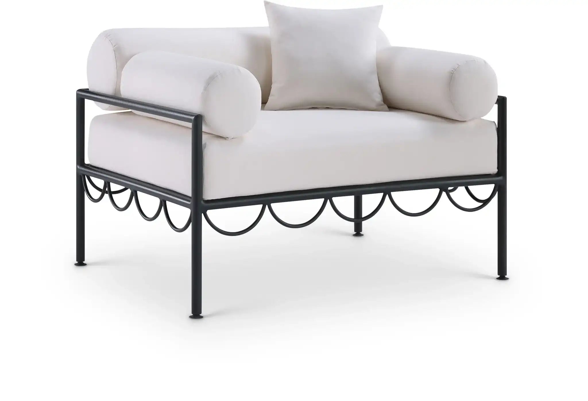 Portofino - Resilient Water Repellent Fabric Upholstered Outdoor Patio Chair - Best Buy Furniture
