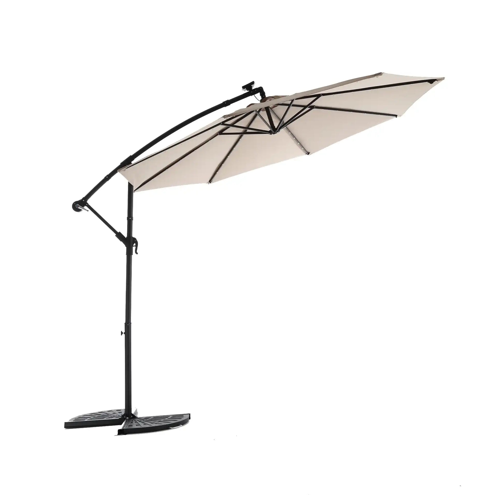 Solar LED Patio Umbrella | Large Outdoor Umbrella - Best Buy Furniture