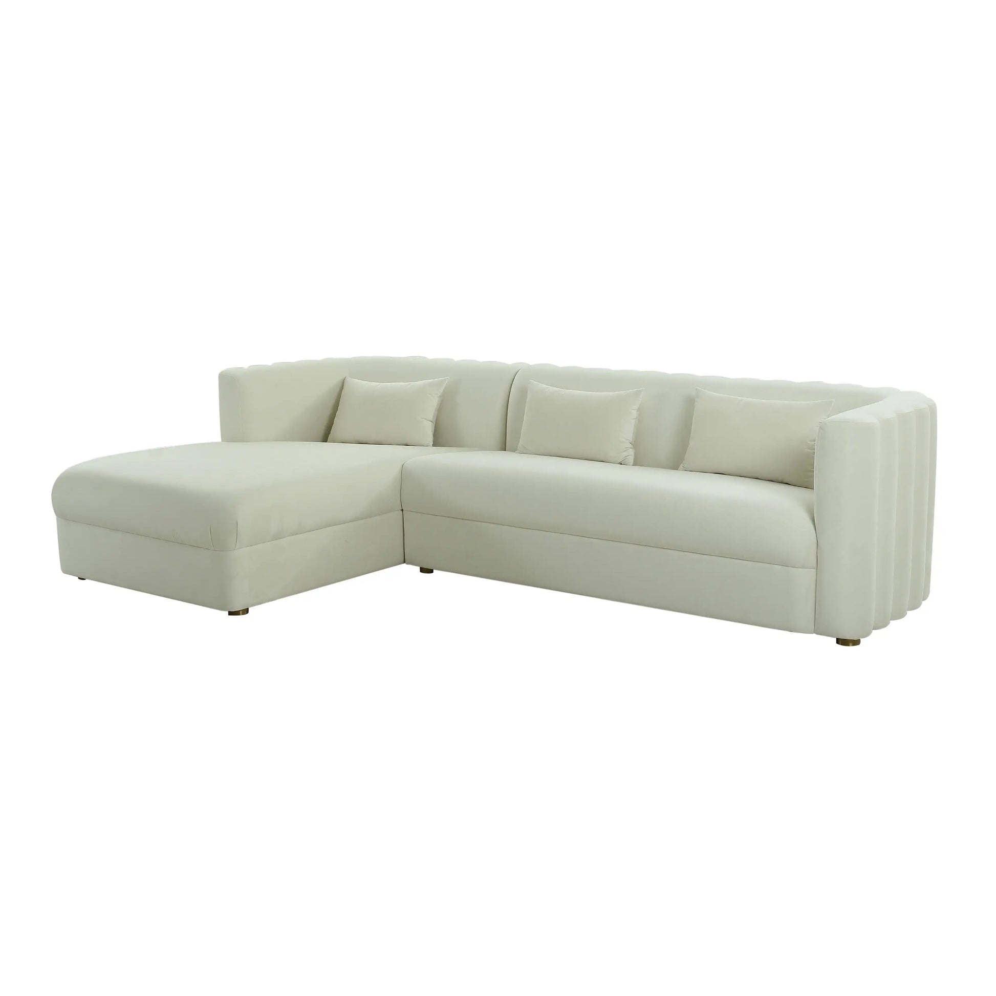 Callie - Velvet Sectional - LAF - Best Buy Furniture