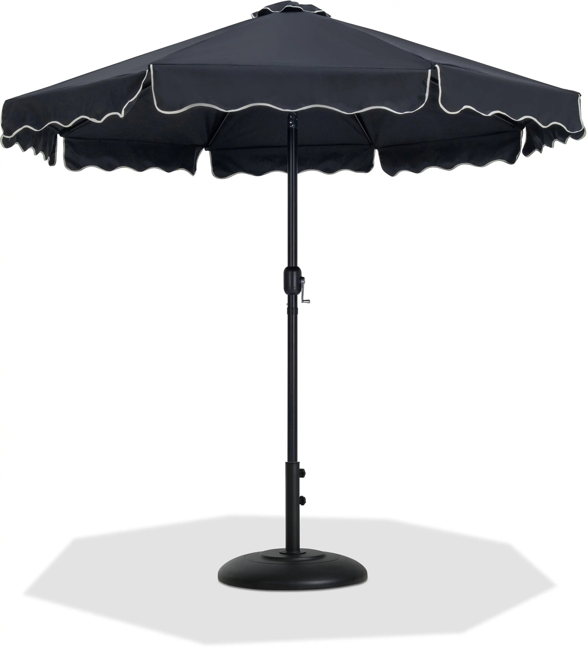 Amalfi - Patio Umbrella - Black Base / Black Pole - Best Buy Furniture