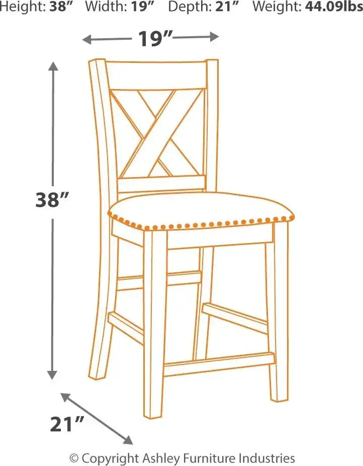 Caitbrook - Rectangular Counter Table Set - Best Buy Furniture