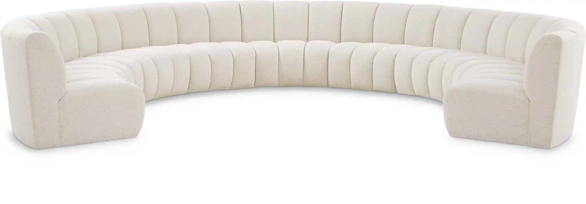Infinity - 9 Piece Boucle Modular Sectional - Best Buy Furniture