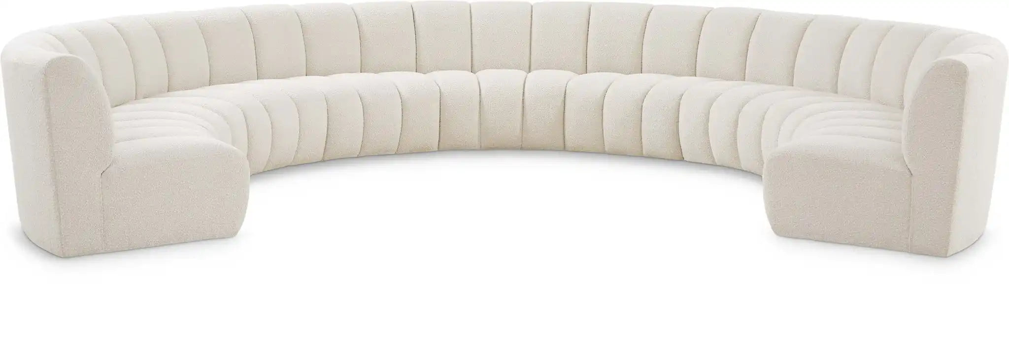 Infinity - 9 Piece Boucle Modular Sectional - Best Buy Furniture