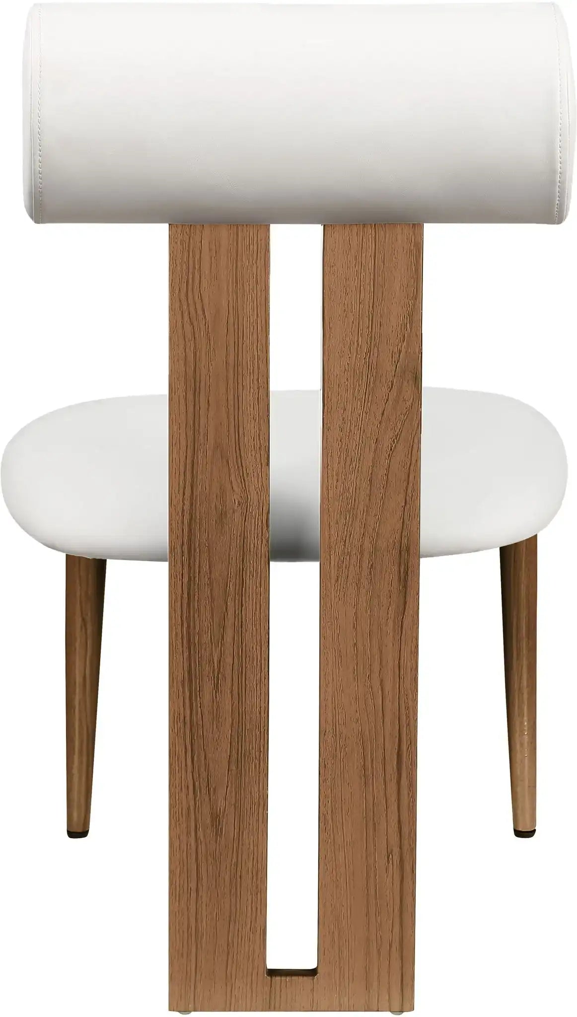 Dario - Faux Leather Dining Chair With Brown Frame (Set of 2)
