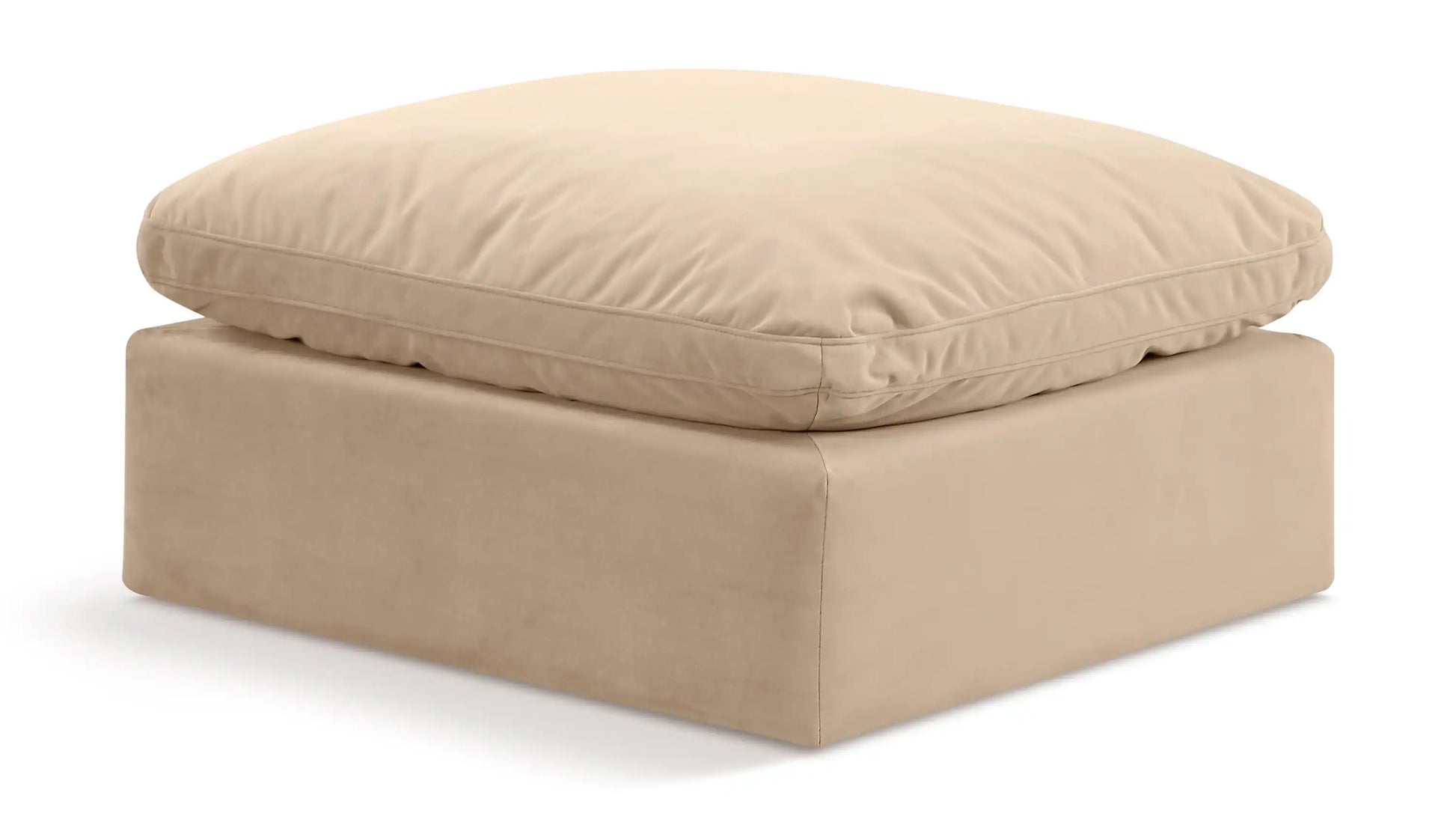 Indulge - Velvet Ottoman - Best Buy Furniture