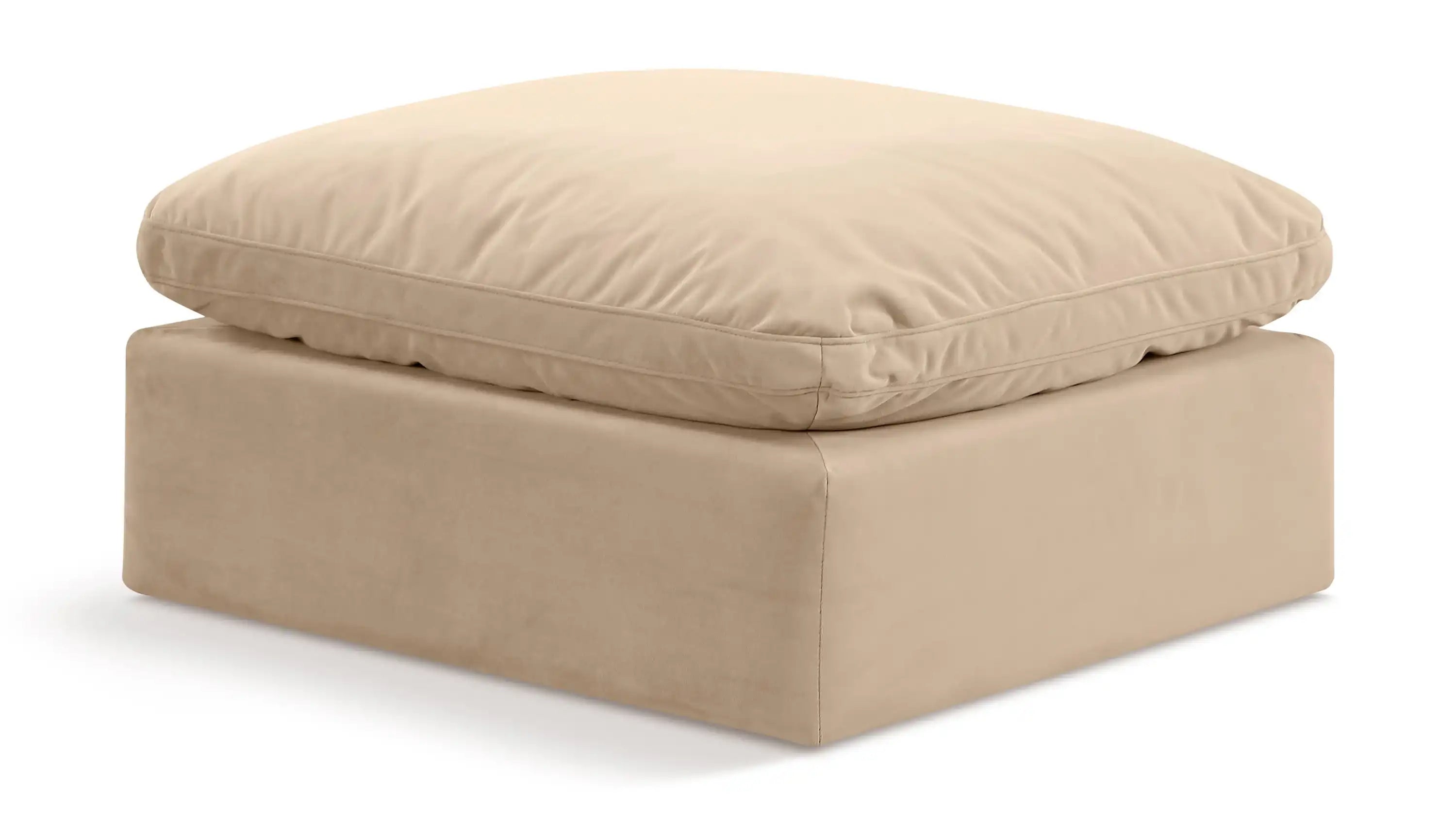 Indulge - Velvet Ottoman - Best Buy Furniture