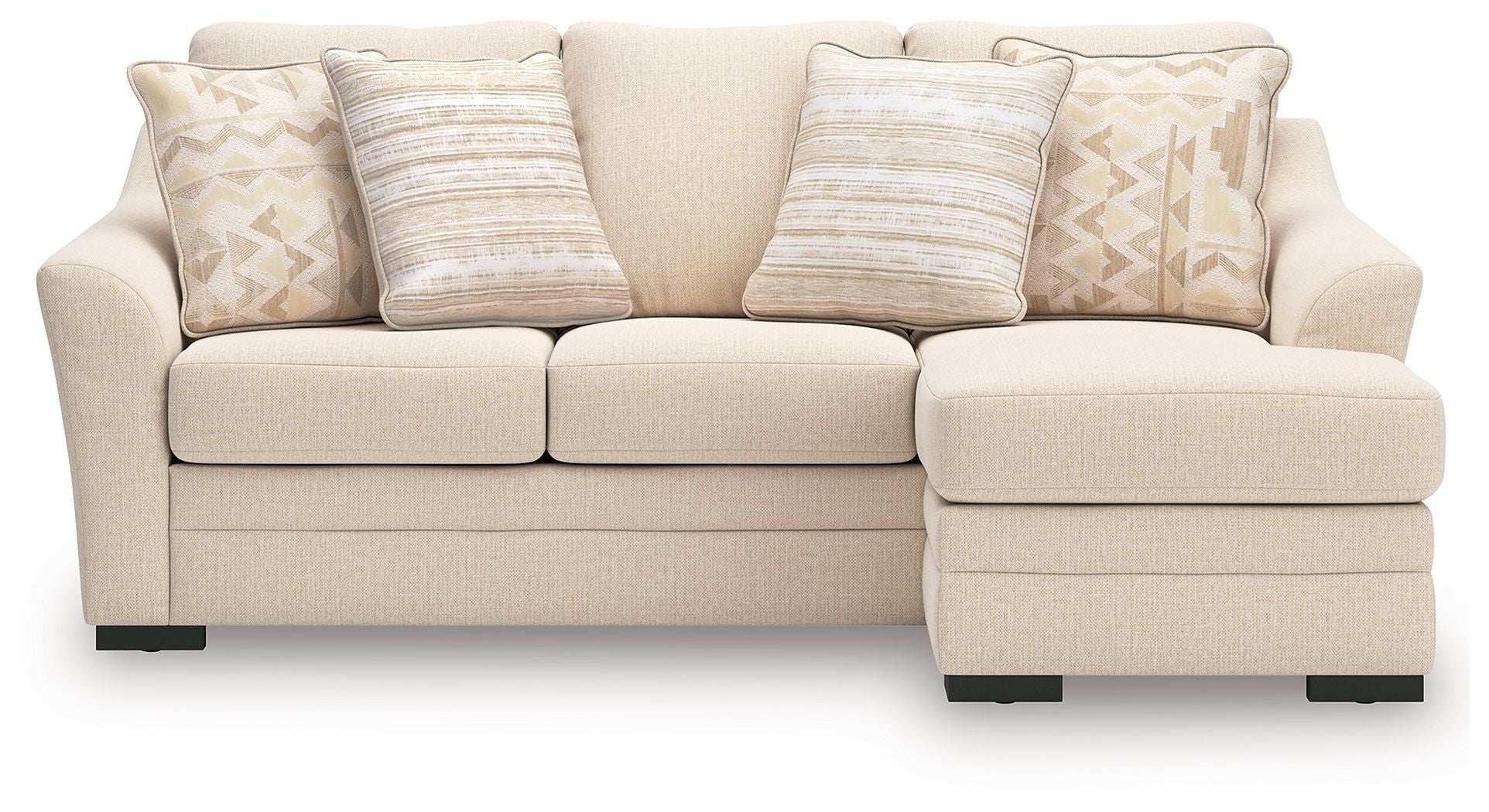 Lango - Queen Sofa Chaise Sleeper - Jute - Best Buy Furniture