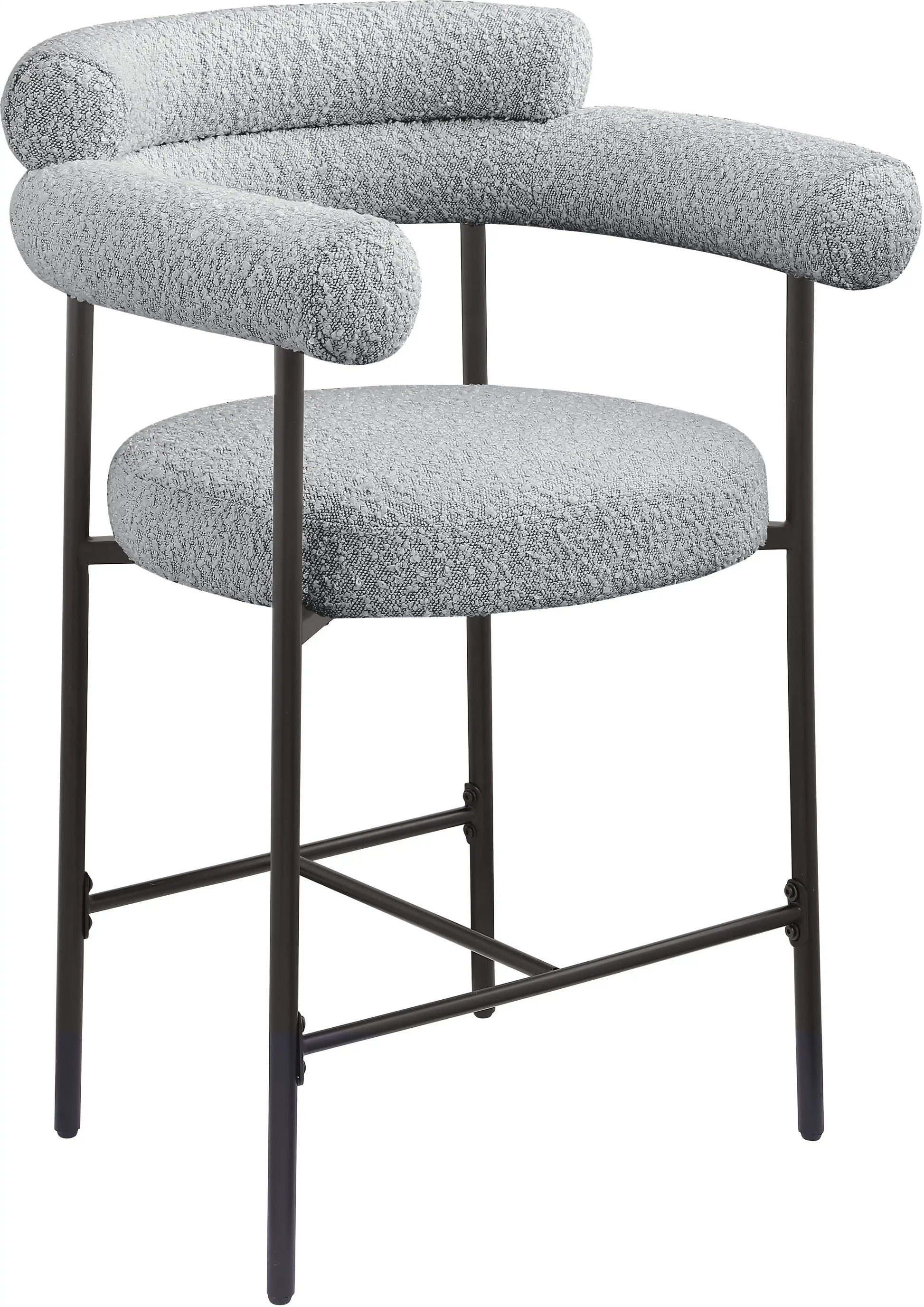 Blake - Counter Stool With Black Base (Set of 2) - Best Buy Furniture